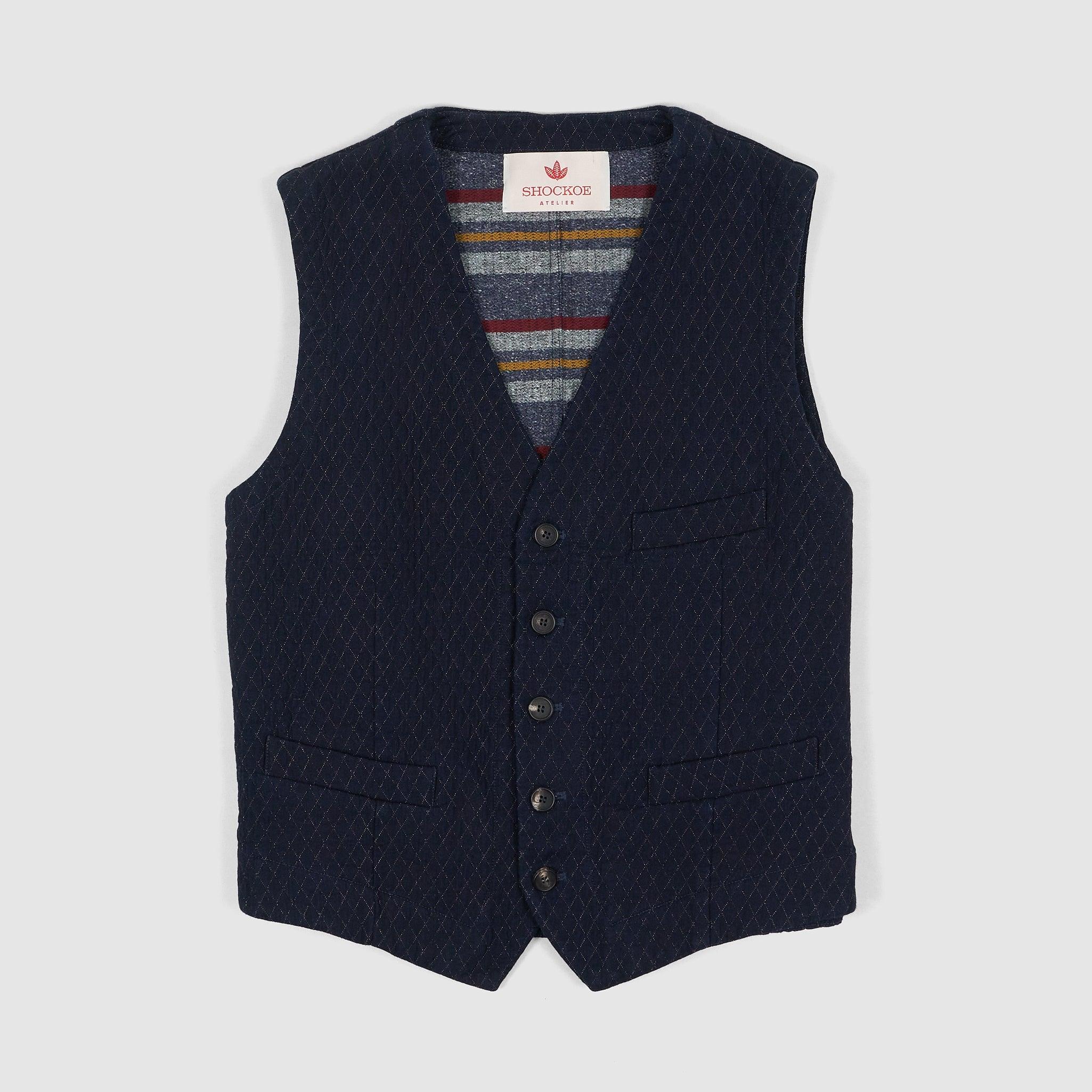 Atelier Indigo Dyed Sashiko Vest