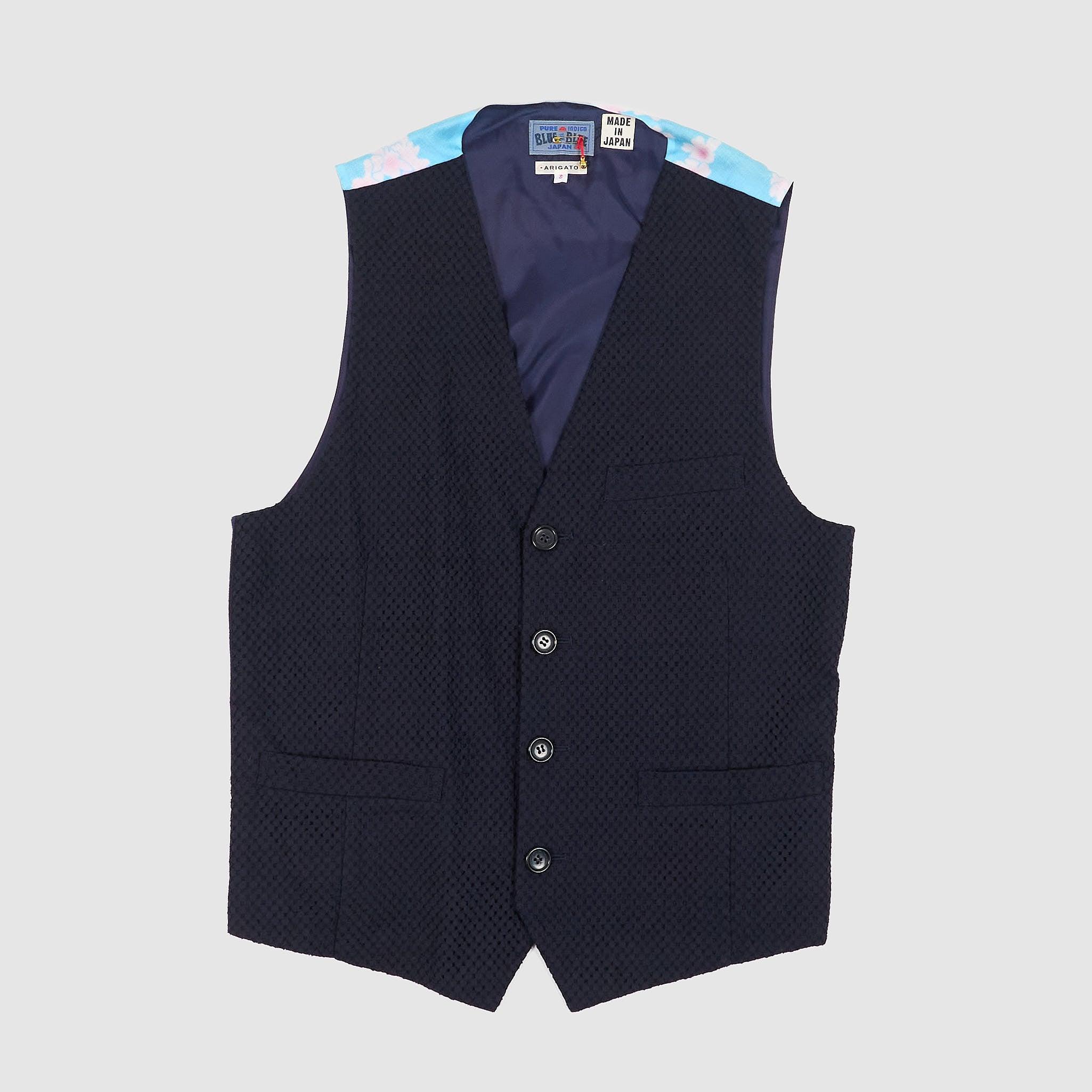 Back Print Woven Vest