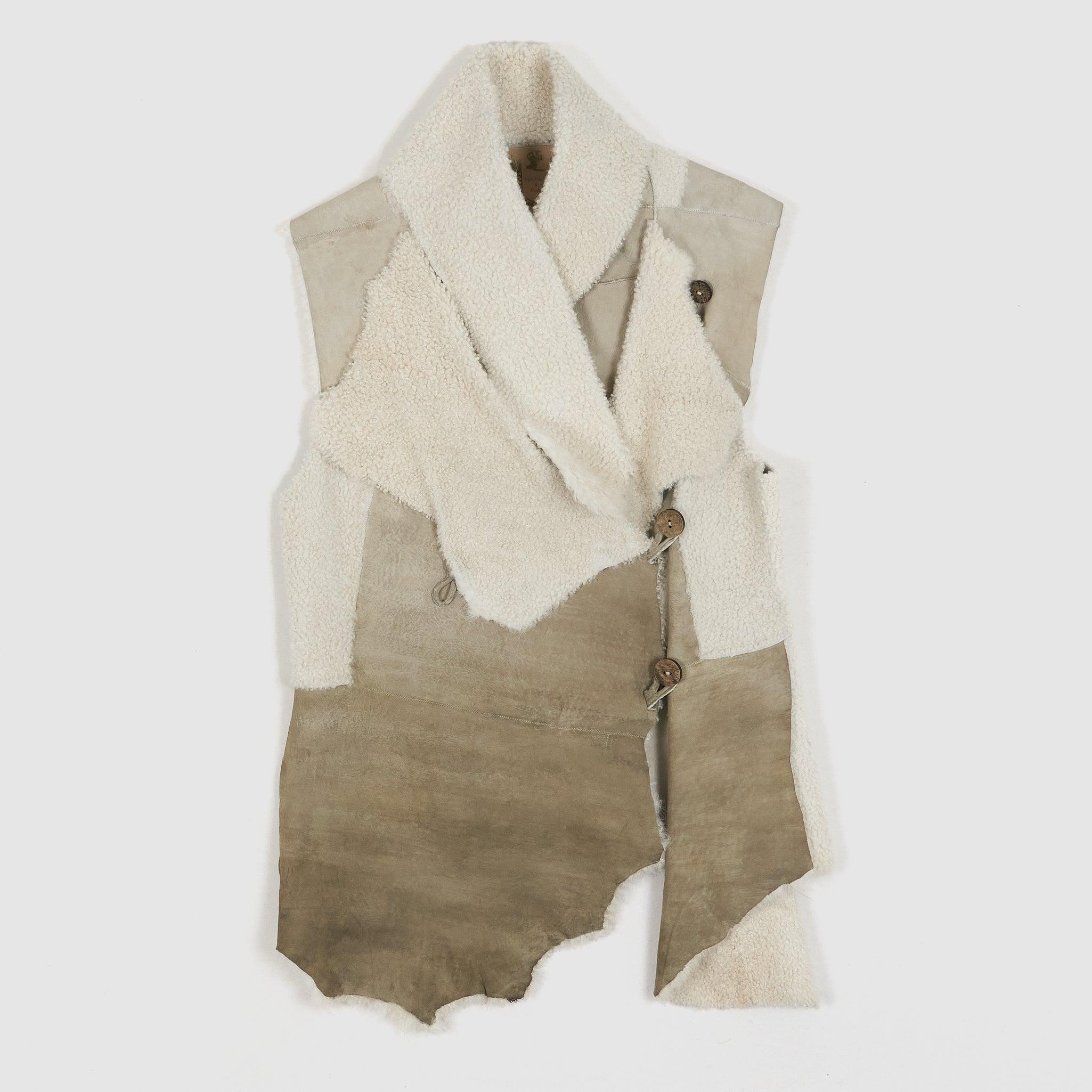 & Knight Ladies Shearling Vest