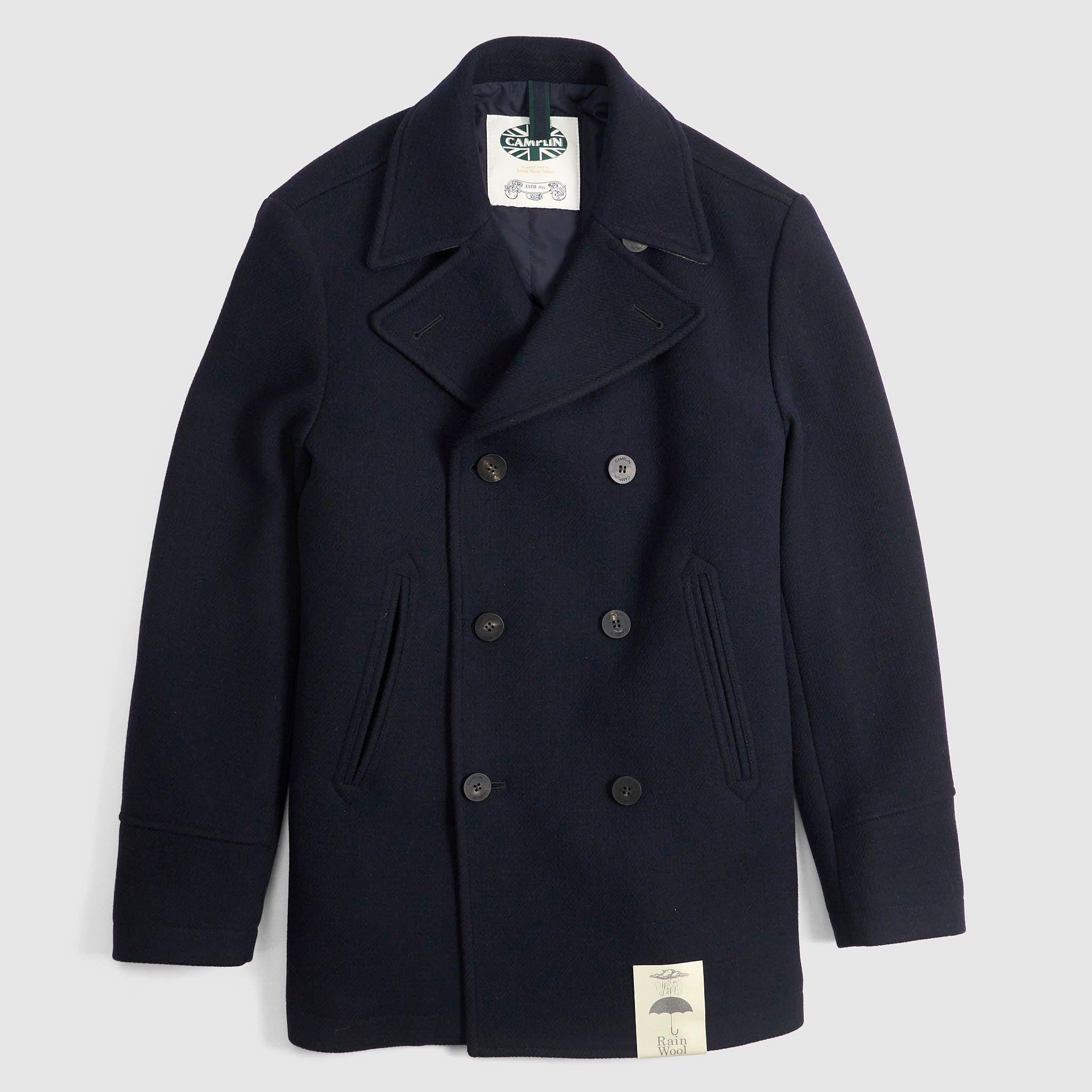 Rain Wool Navy P-Coat