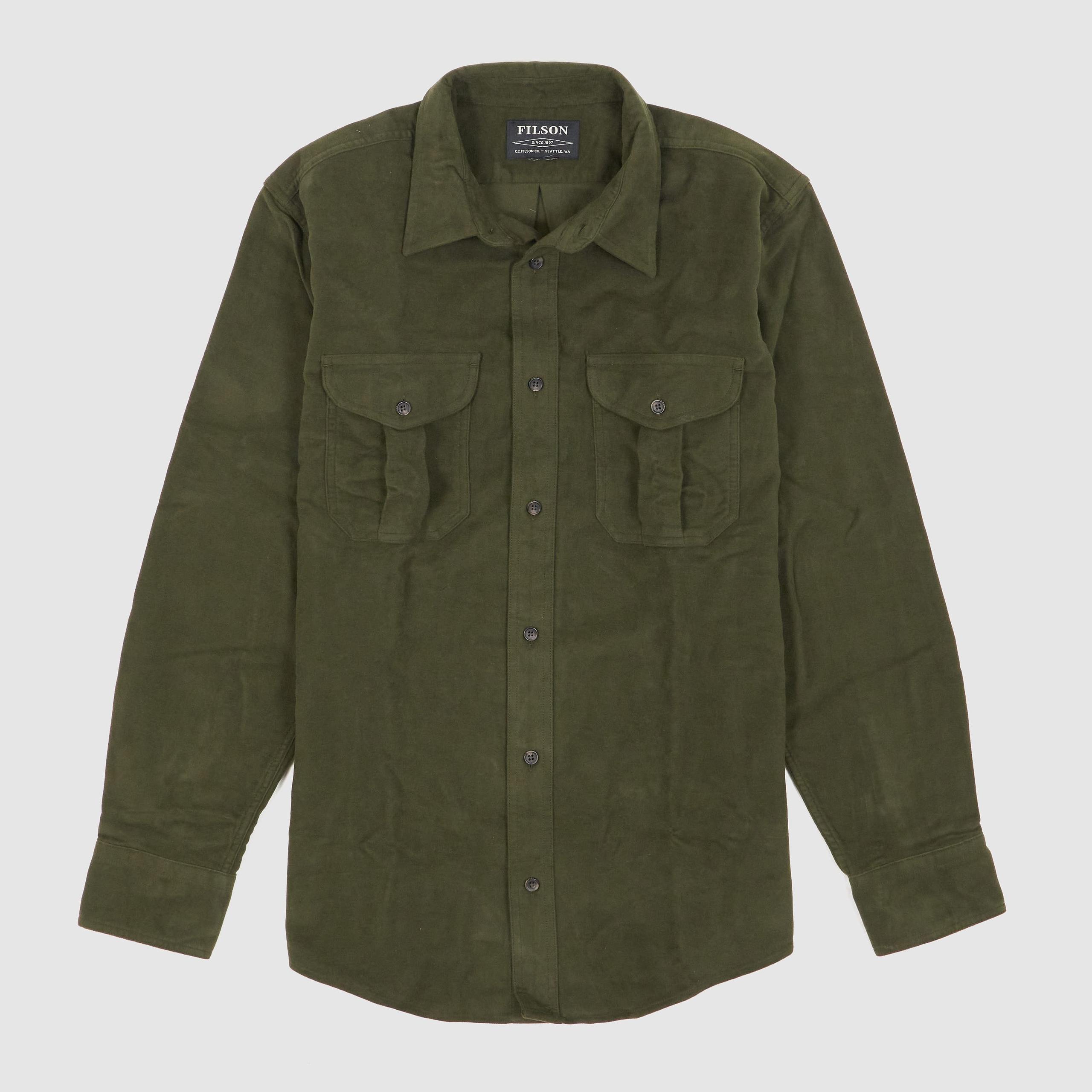 Cotton Moleskin Sports Shirt up to Big Sizes
