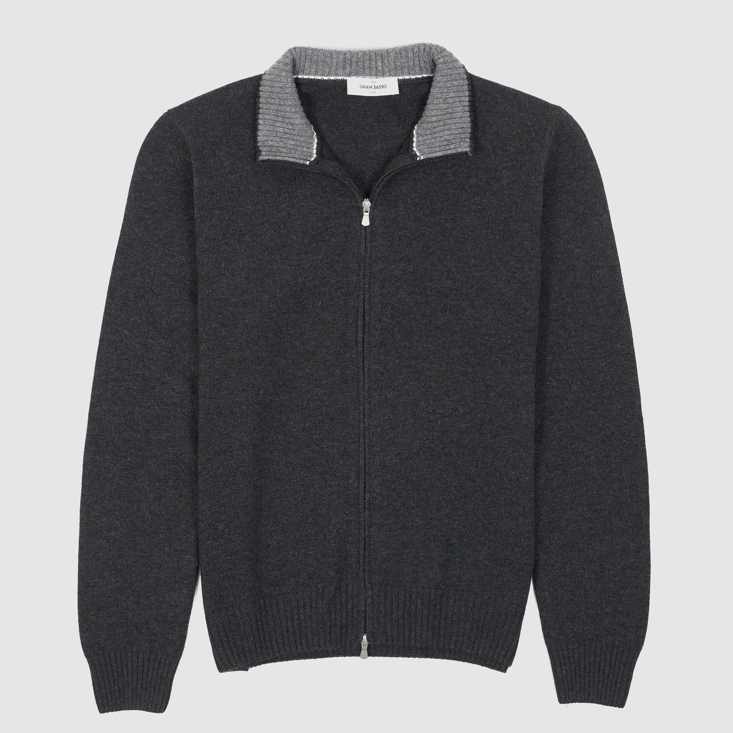 Full-Zip Wool Cardigan