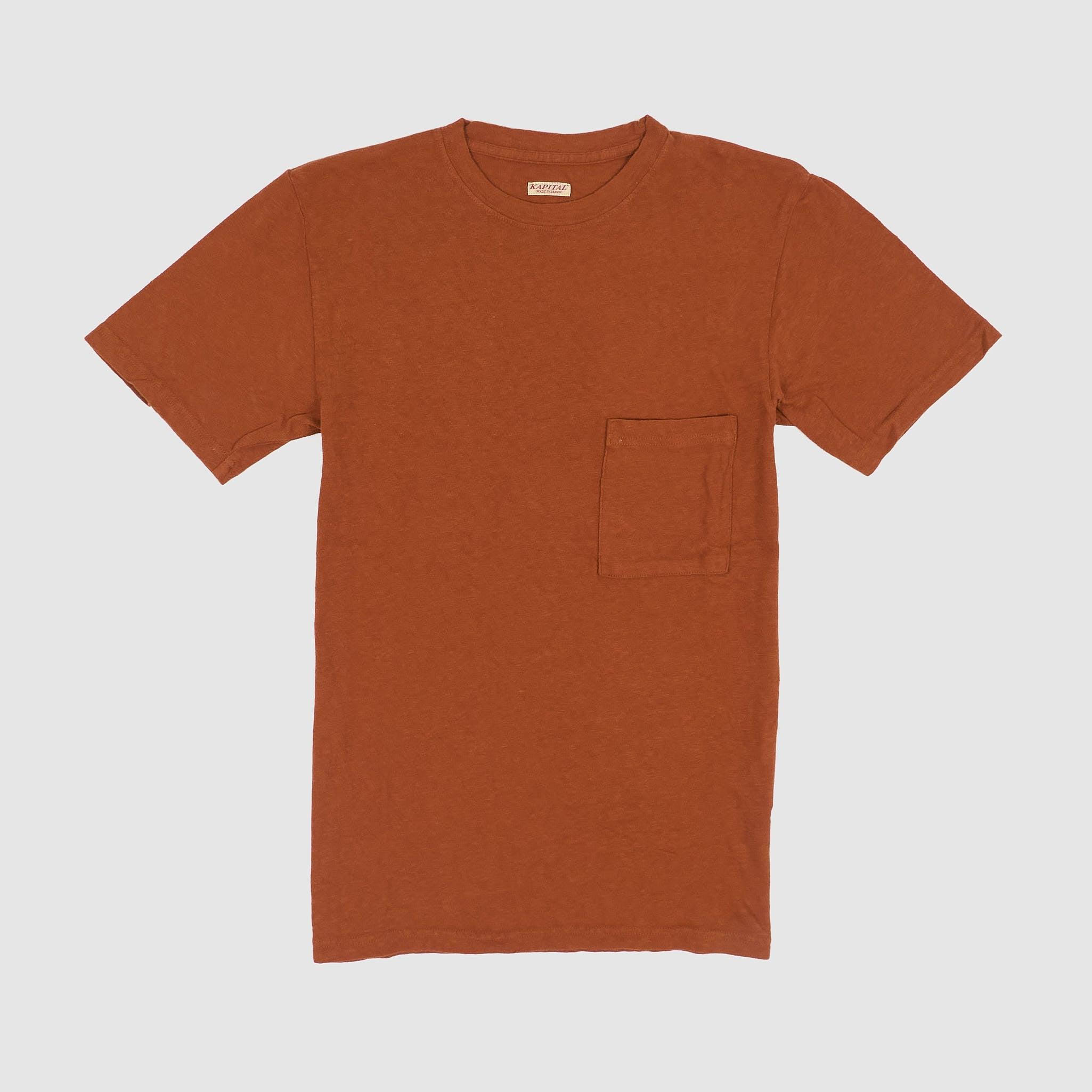 1-Pocket Crew Neck Basic T-Shirt