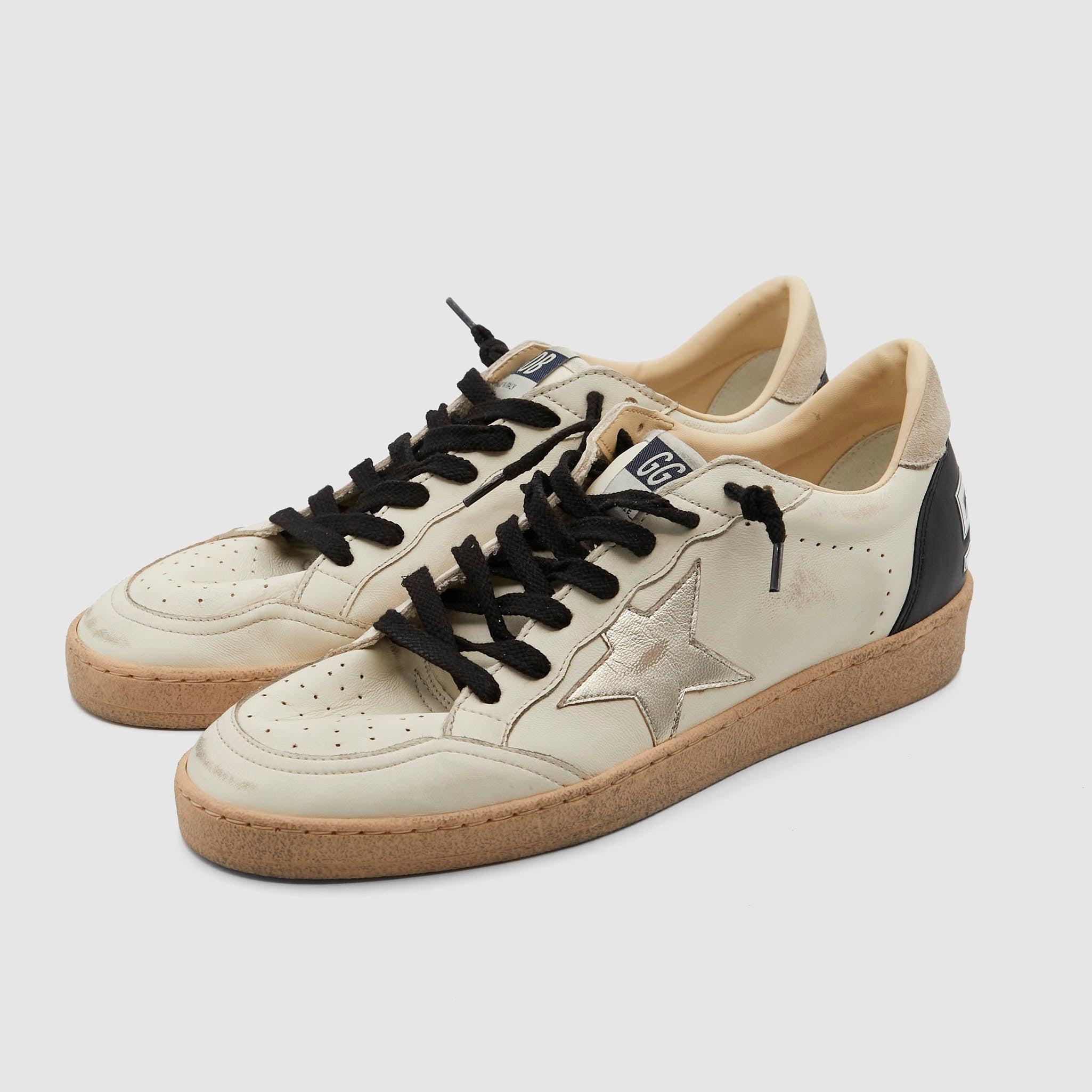 Ball Star Crack Nappa Leather Sneaker