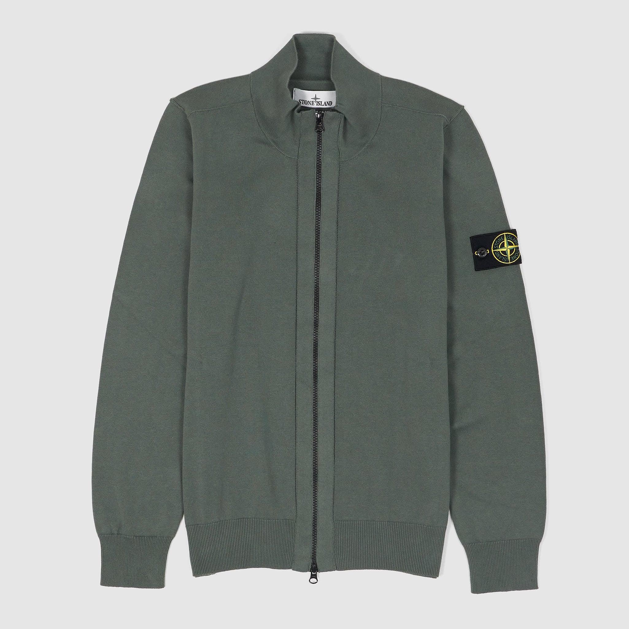 Full Zip Stand Up Collar Cardigan