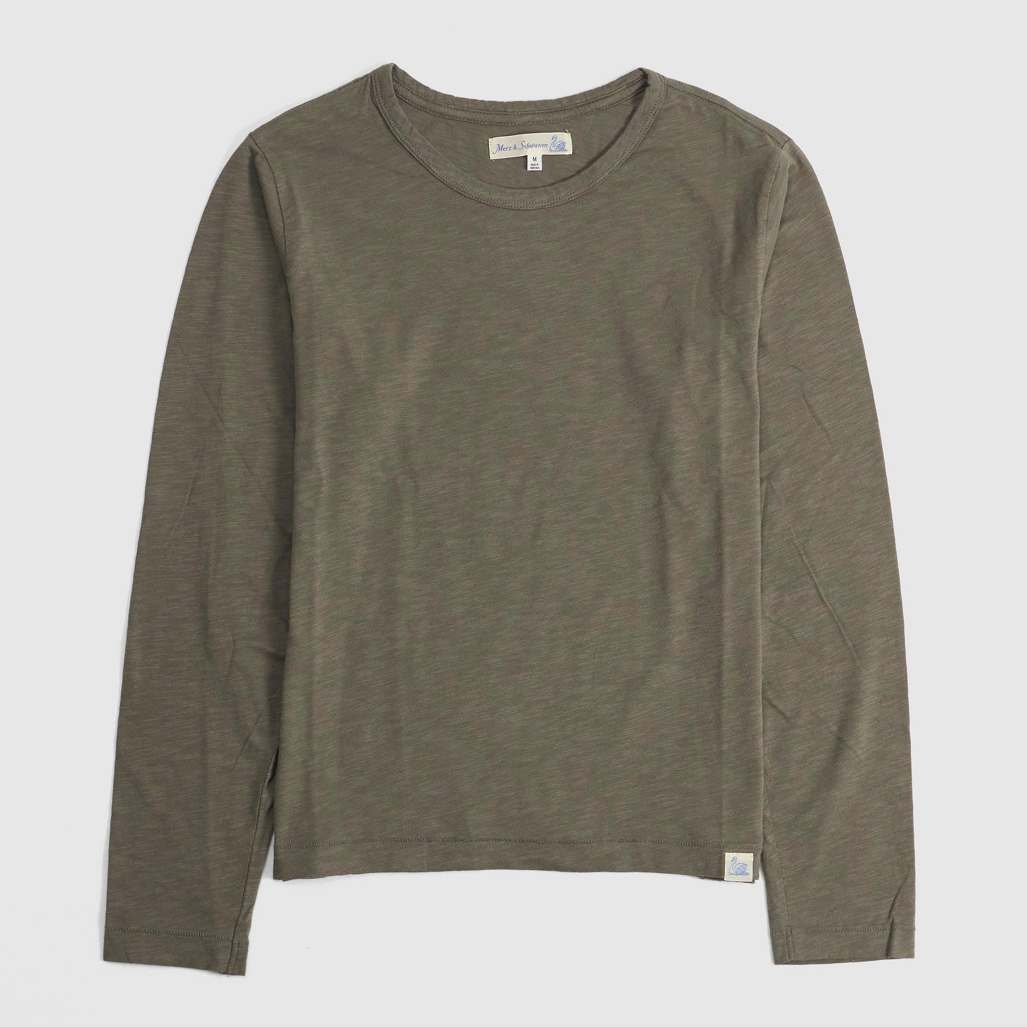 Ladies Long Sleeve Crew Neck Basic T-Shirt