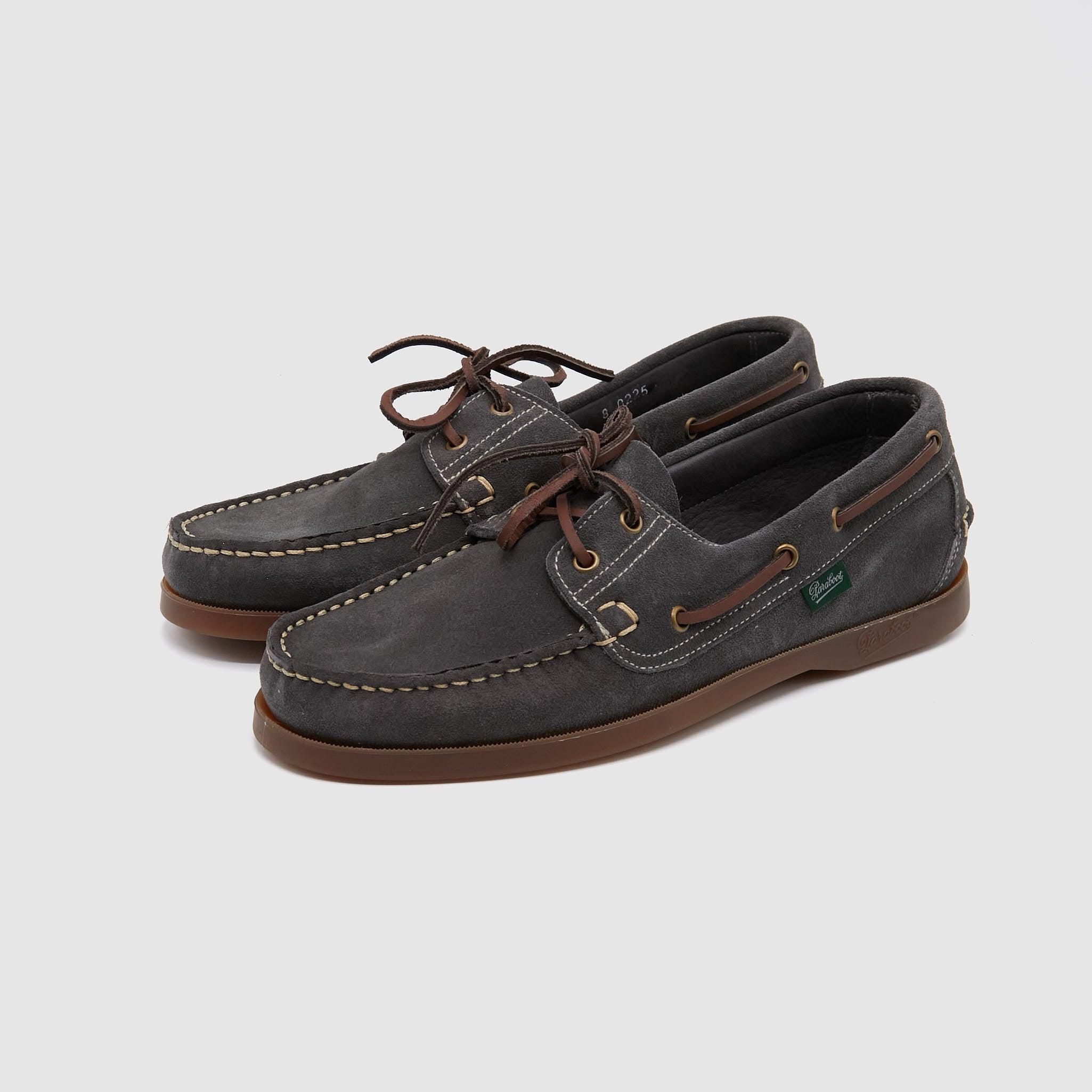 Barth Suede Navy Boat Shoes