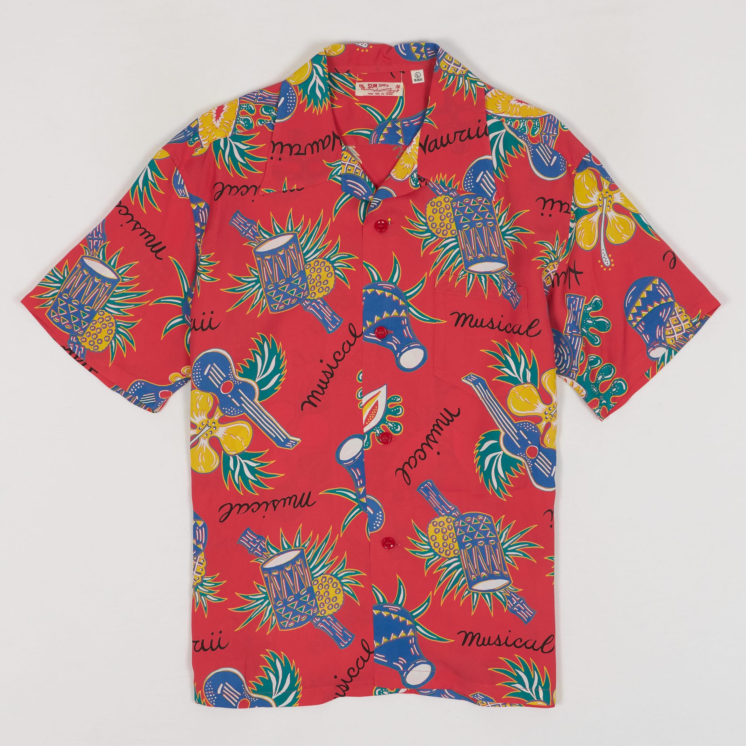Hawaiian Musical Short Sleeve Shirt