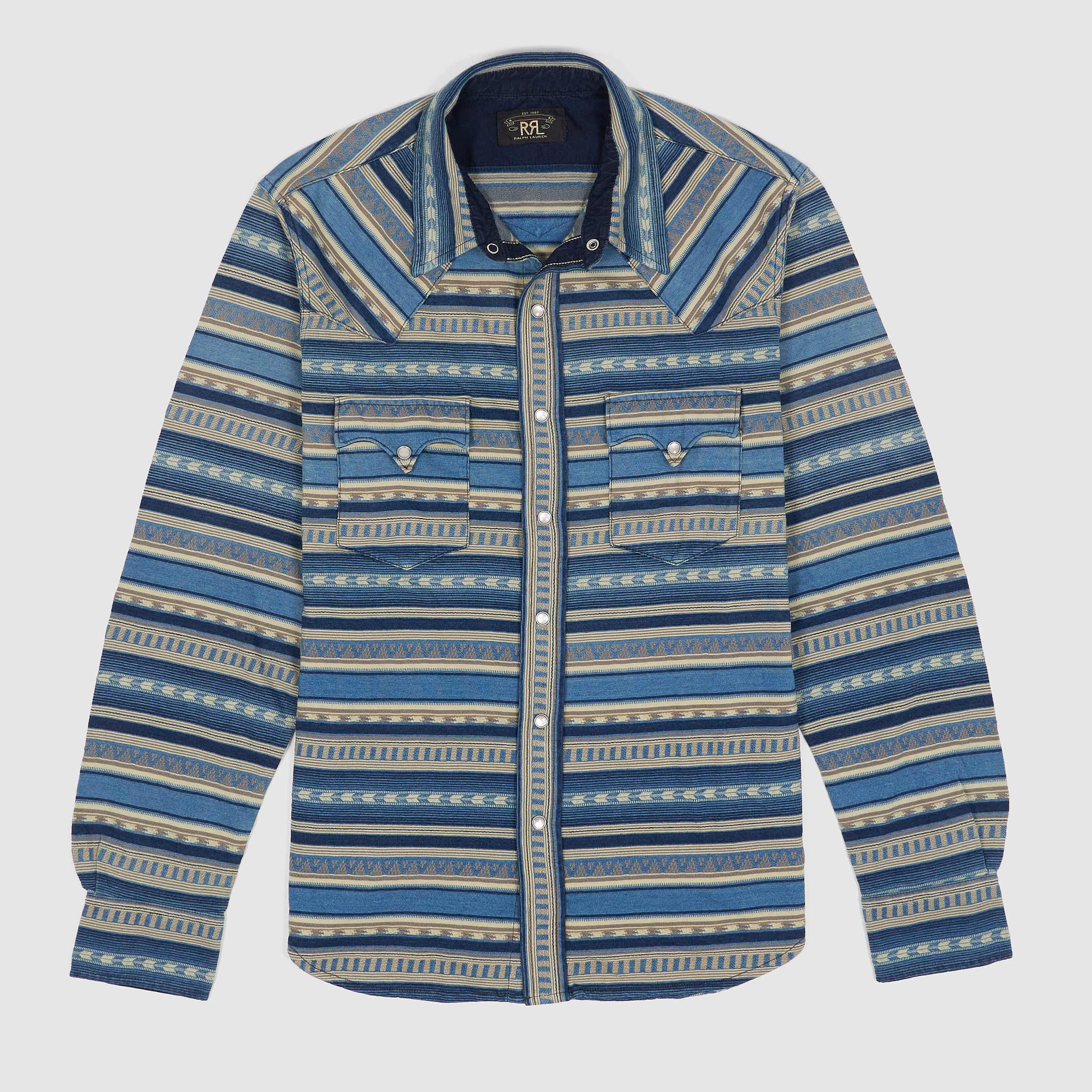 Long Sleeve  Jacquard Jersey Western Shirt