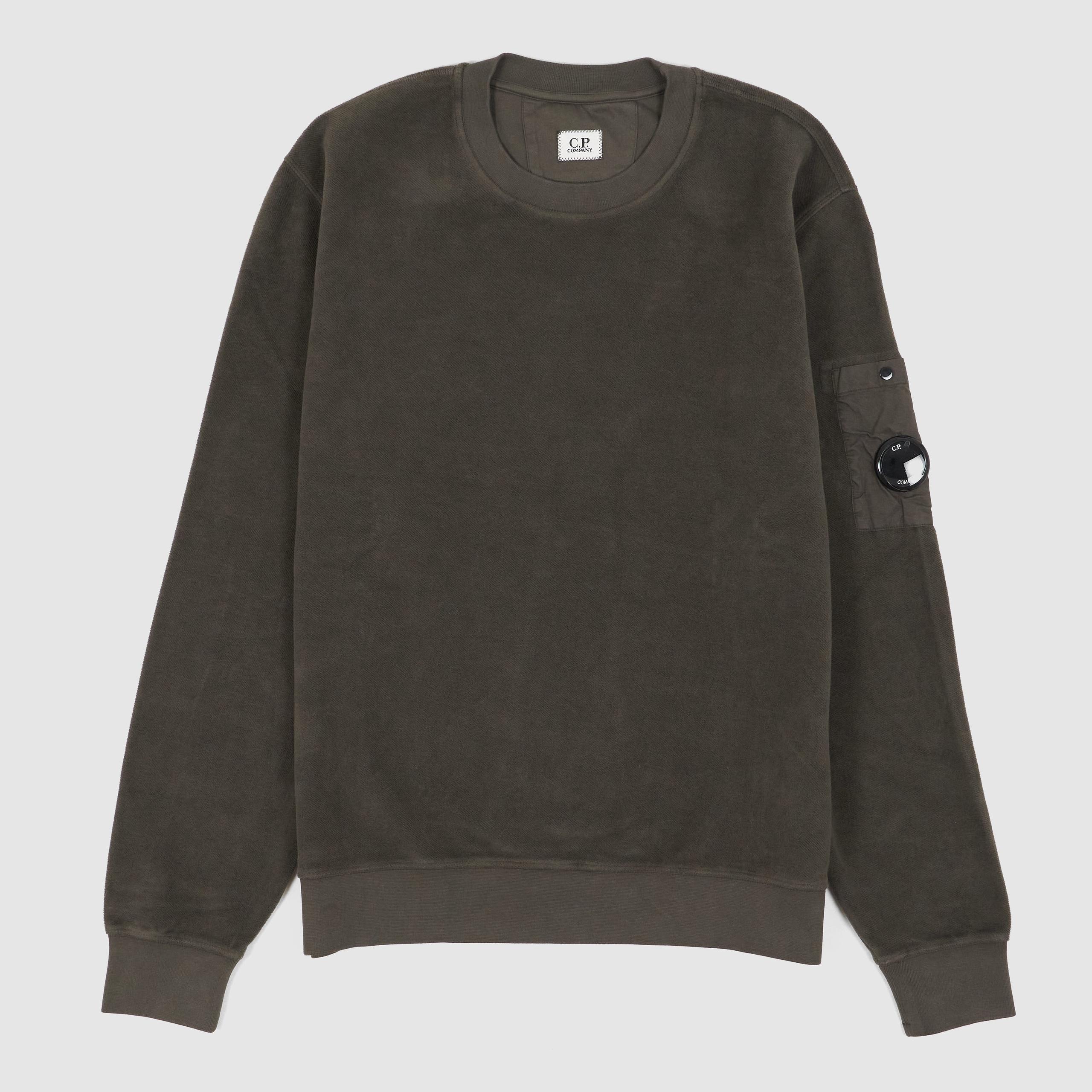 Crew Neck Brushed Heavy Weight Fleece Sweatshirt