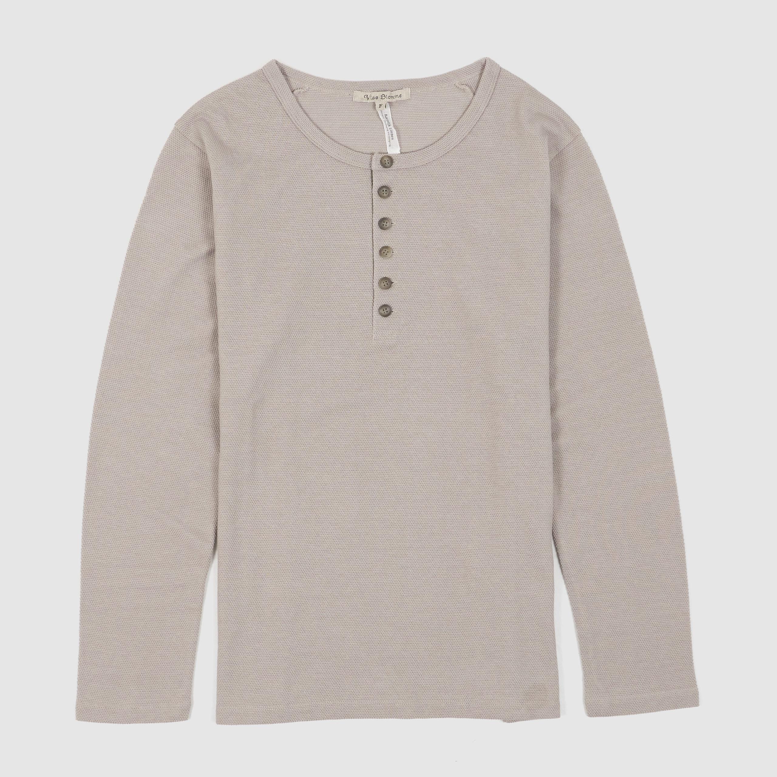 s Ladies Long Sleeve Pique Cotton/ Kortijk Linen Henley