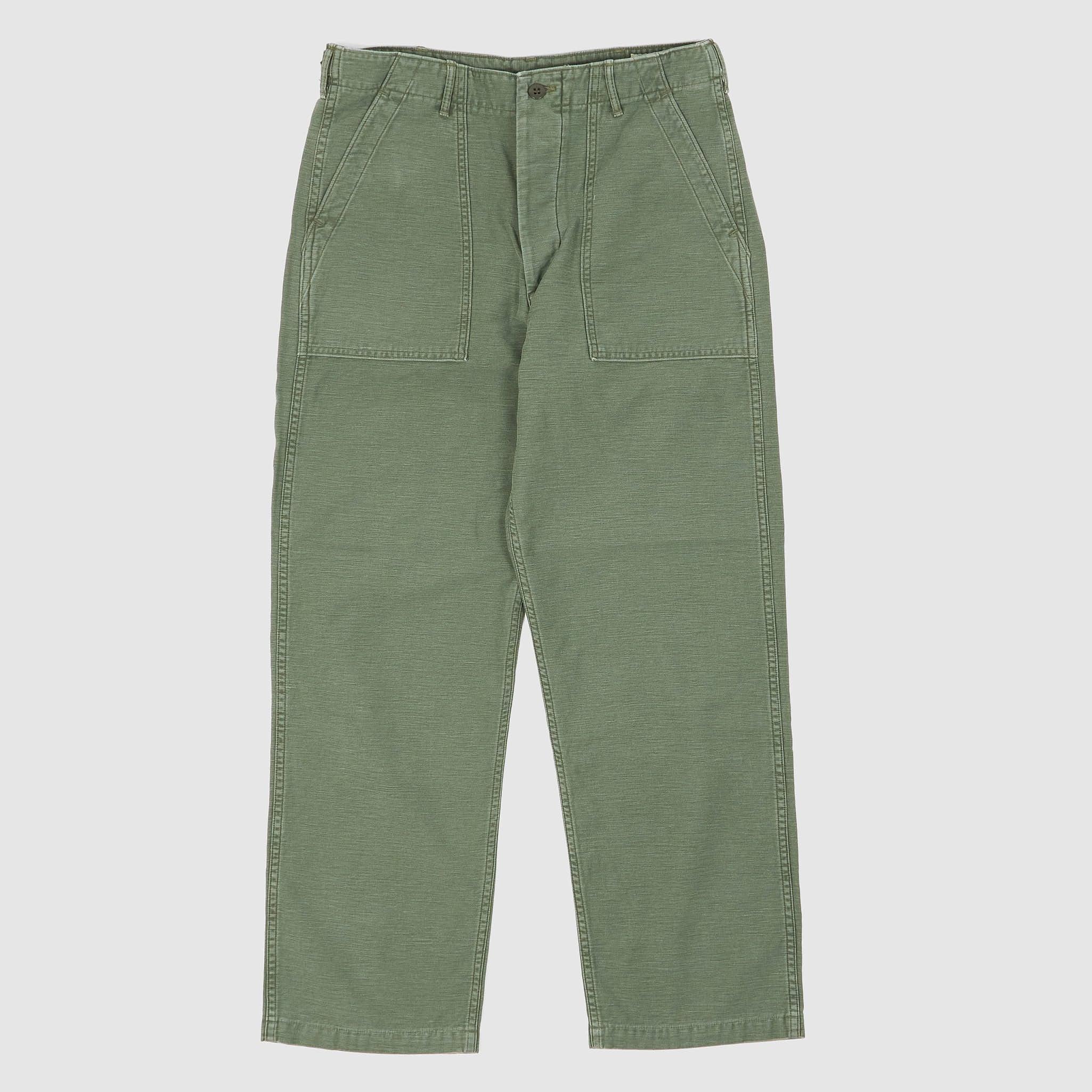 Military Fatigue Pants Vintage Washed