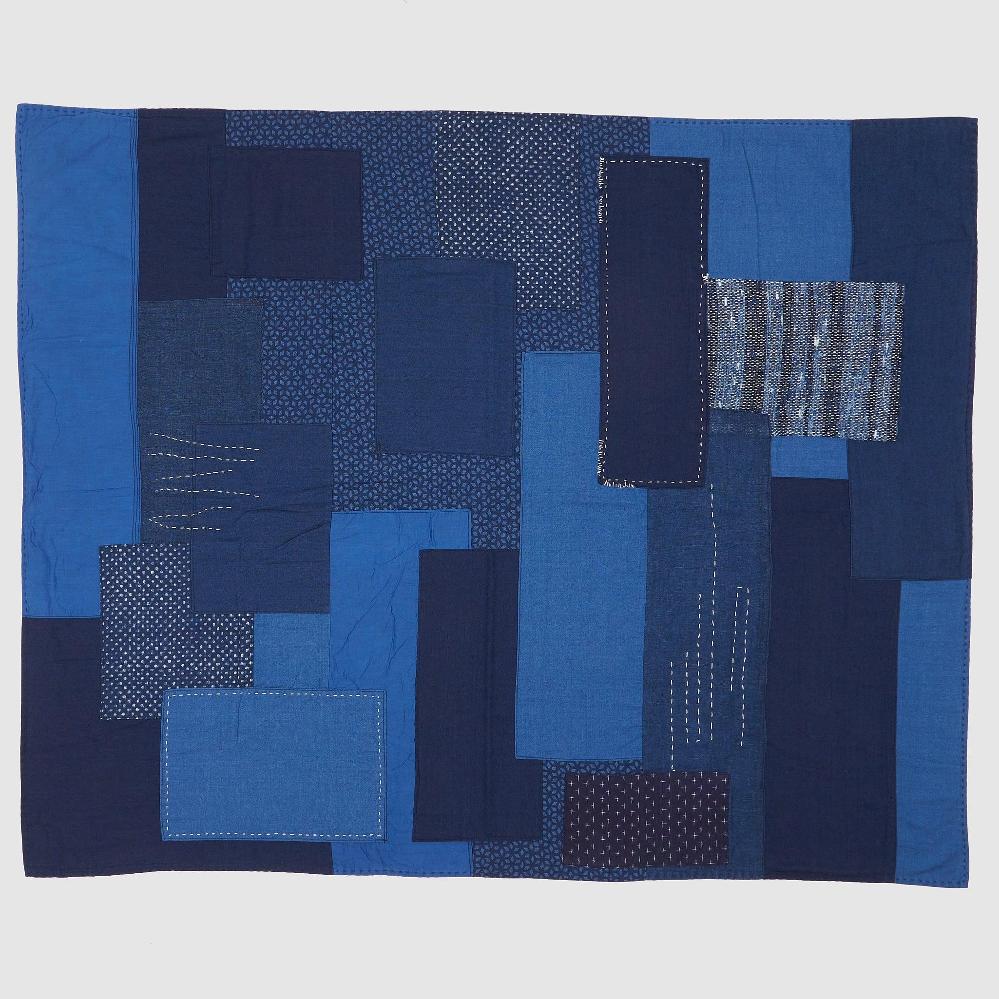 Sashiko Hand-Stiched  Patchwork Tablecloth