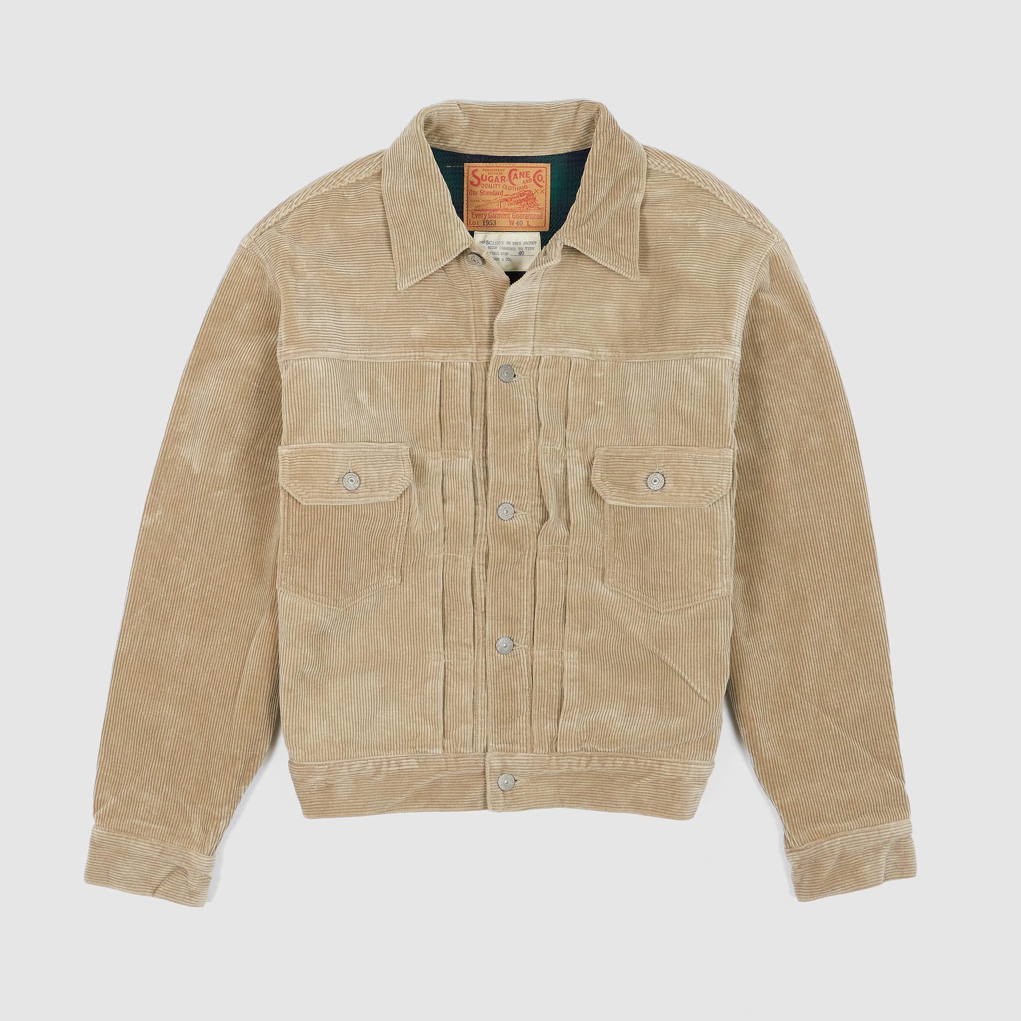 Lined Corduroy Type Two Plaid Cotton Flannel Jacket
