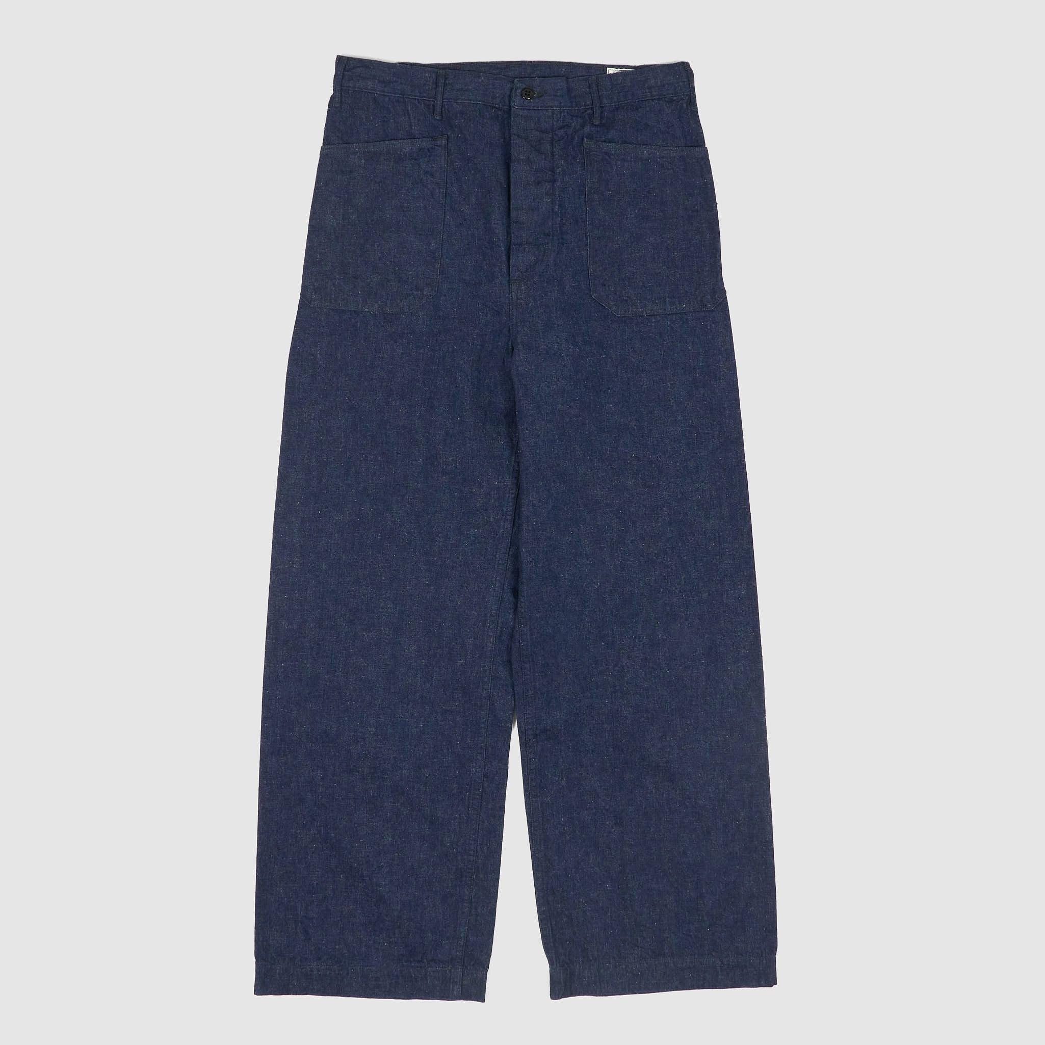 Wide Fitted Fatigue Denim Jeans