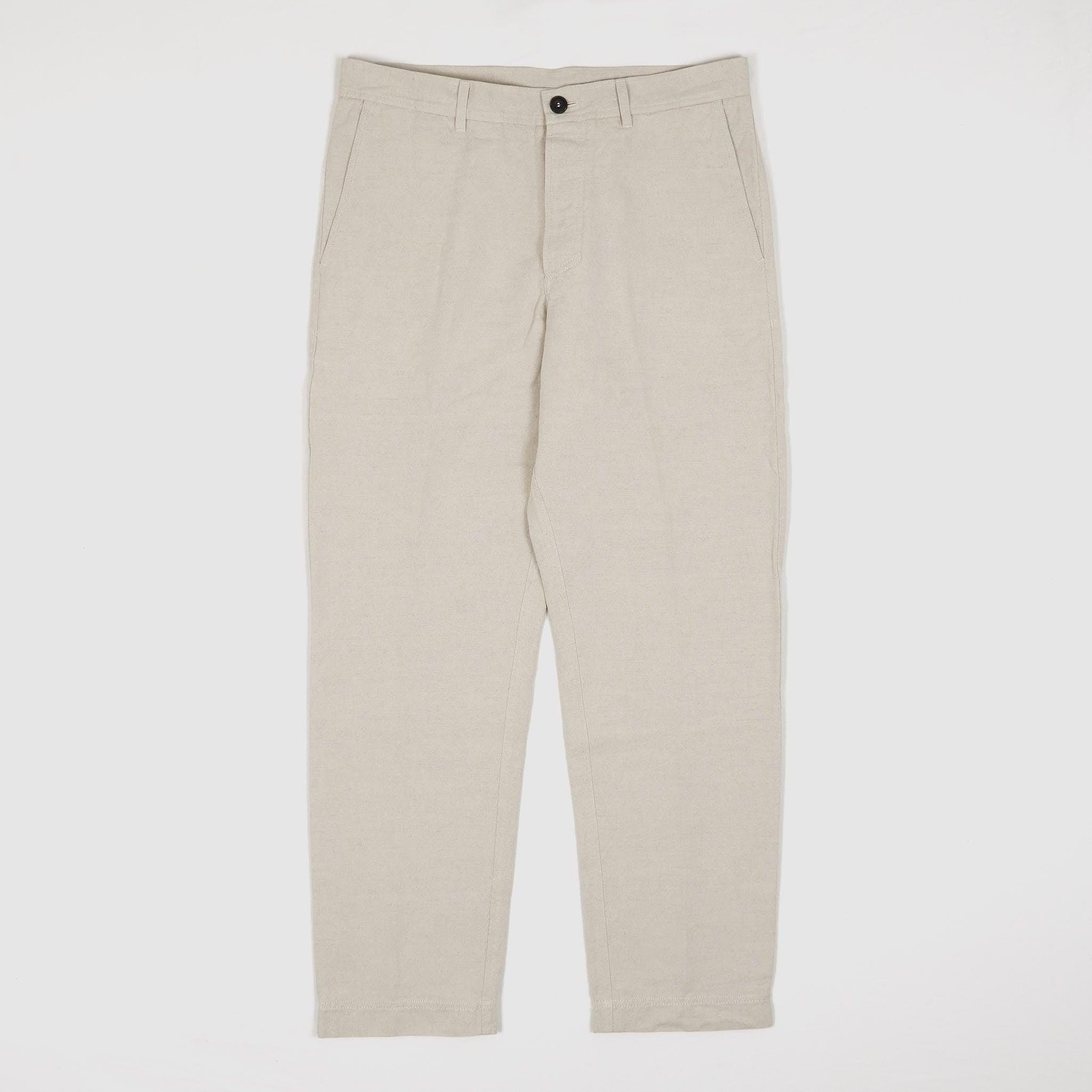 Relaxed Cut Flax Chino Pants