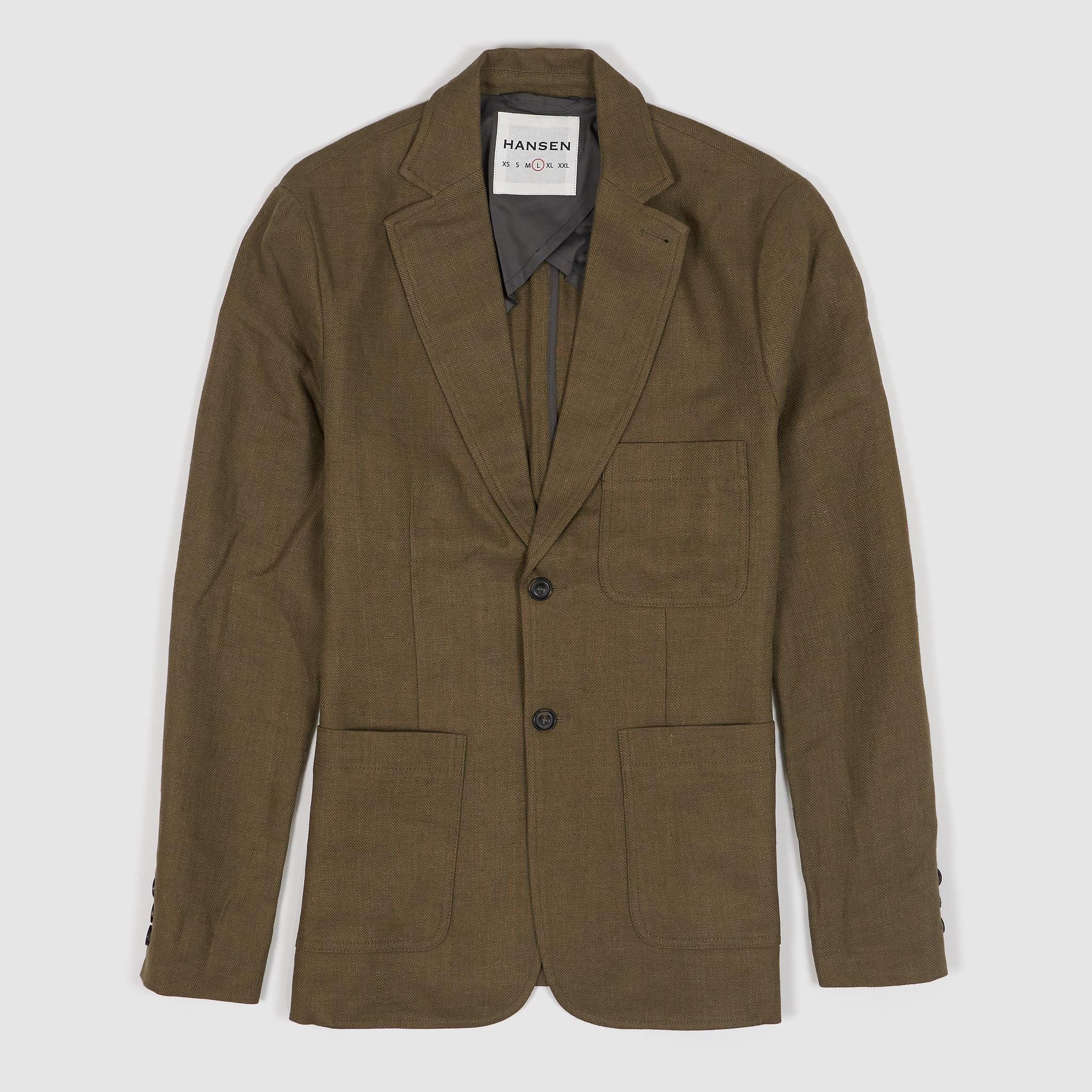 Classic Two-Button Linen Blazer