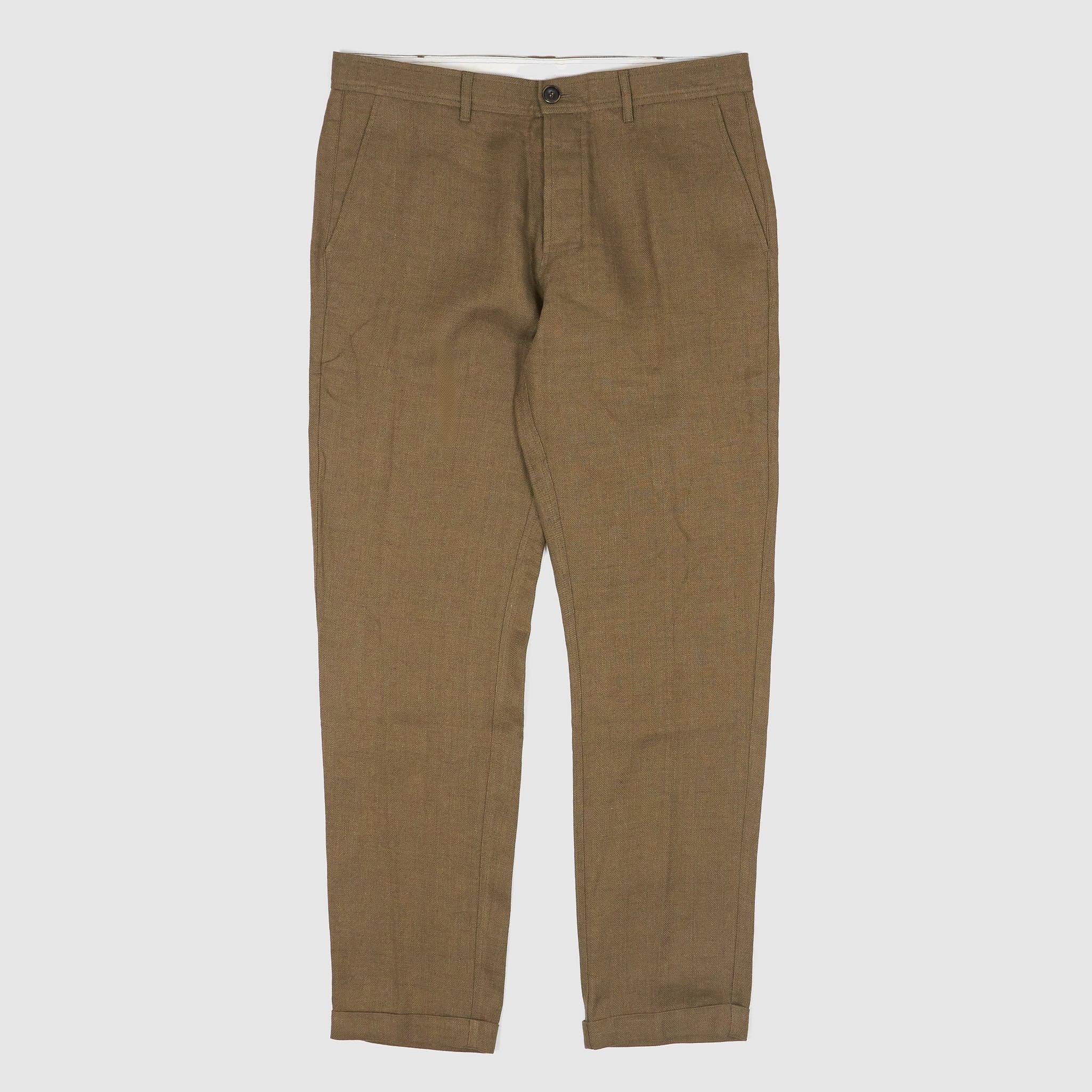 Regular Fit Linen Chino Pants