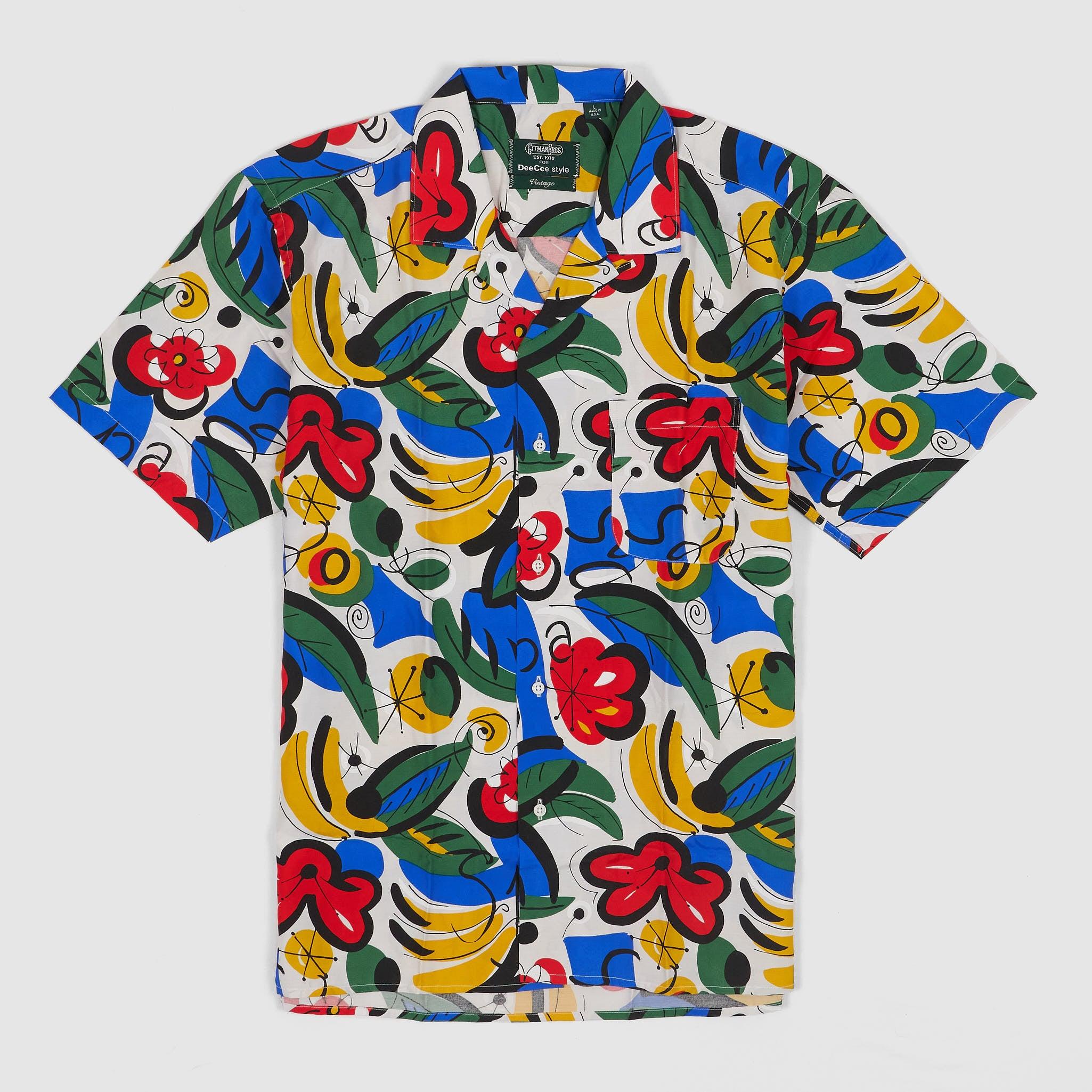 Short Sleeve Flower Printed  Shirt
