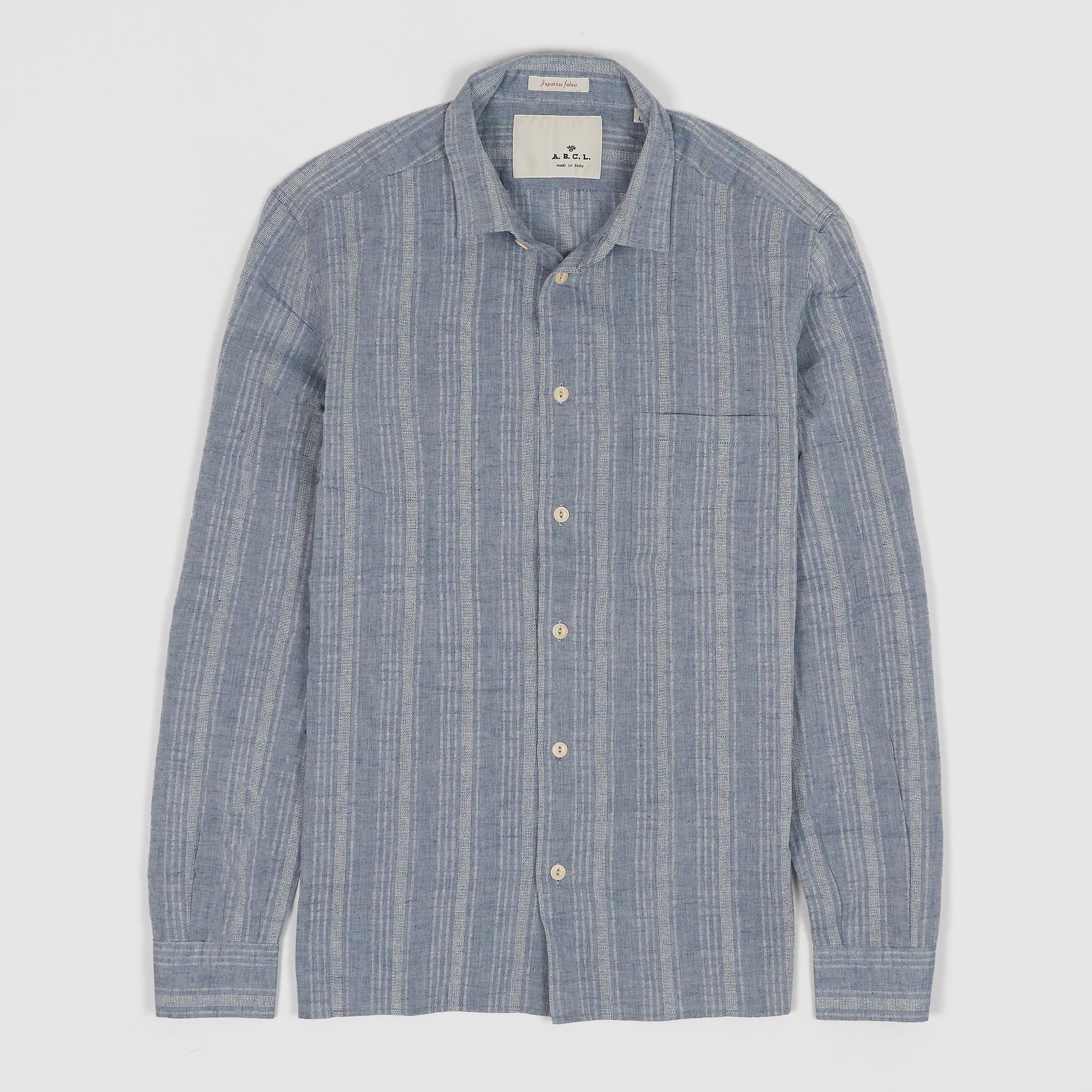 A.B.C.L Long Sleeve Cotton/ Linen Shirt Japanese Fabric