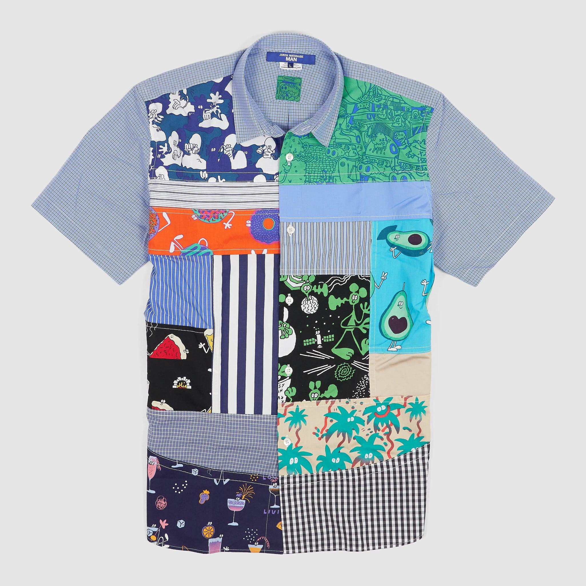 Short Sleeve Patchwork Shirts