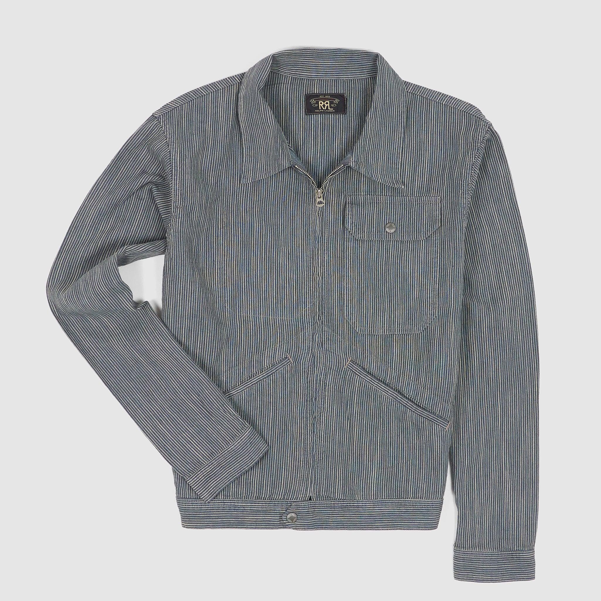 Striped Linen Work Jacket