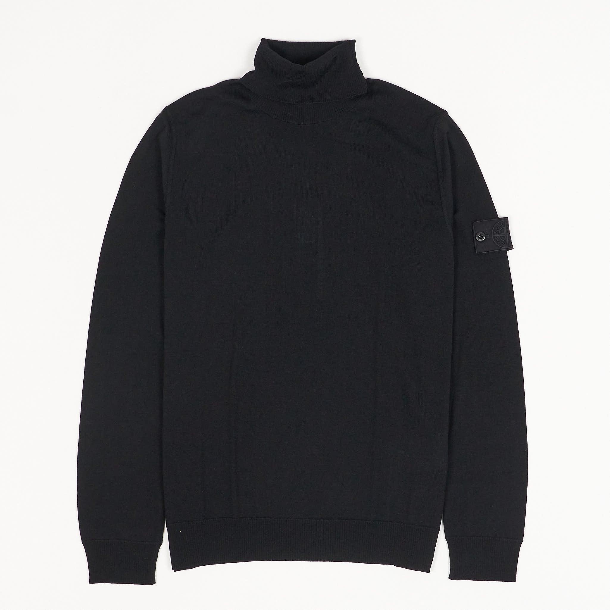 Knitted Ghost Piece Roll Neck Merinos Jumper
