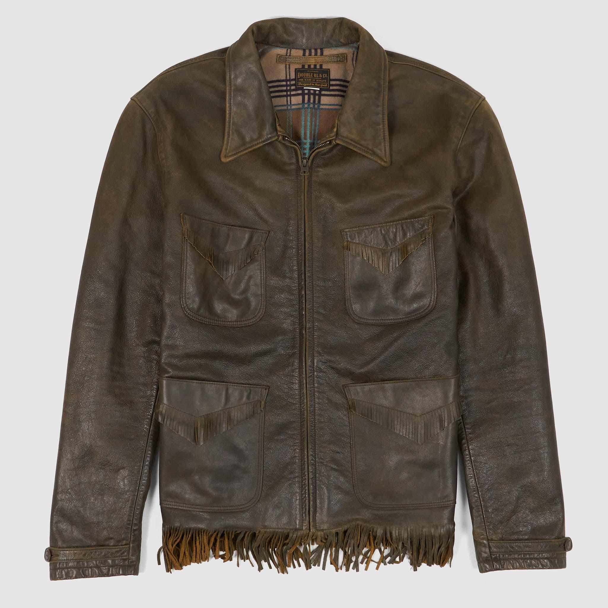 Western Leather Fringe Jacket
