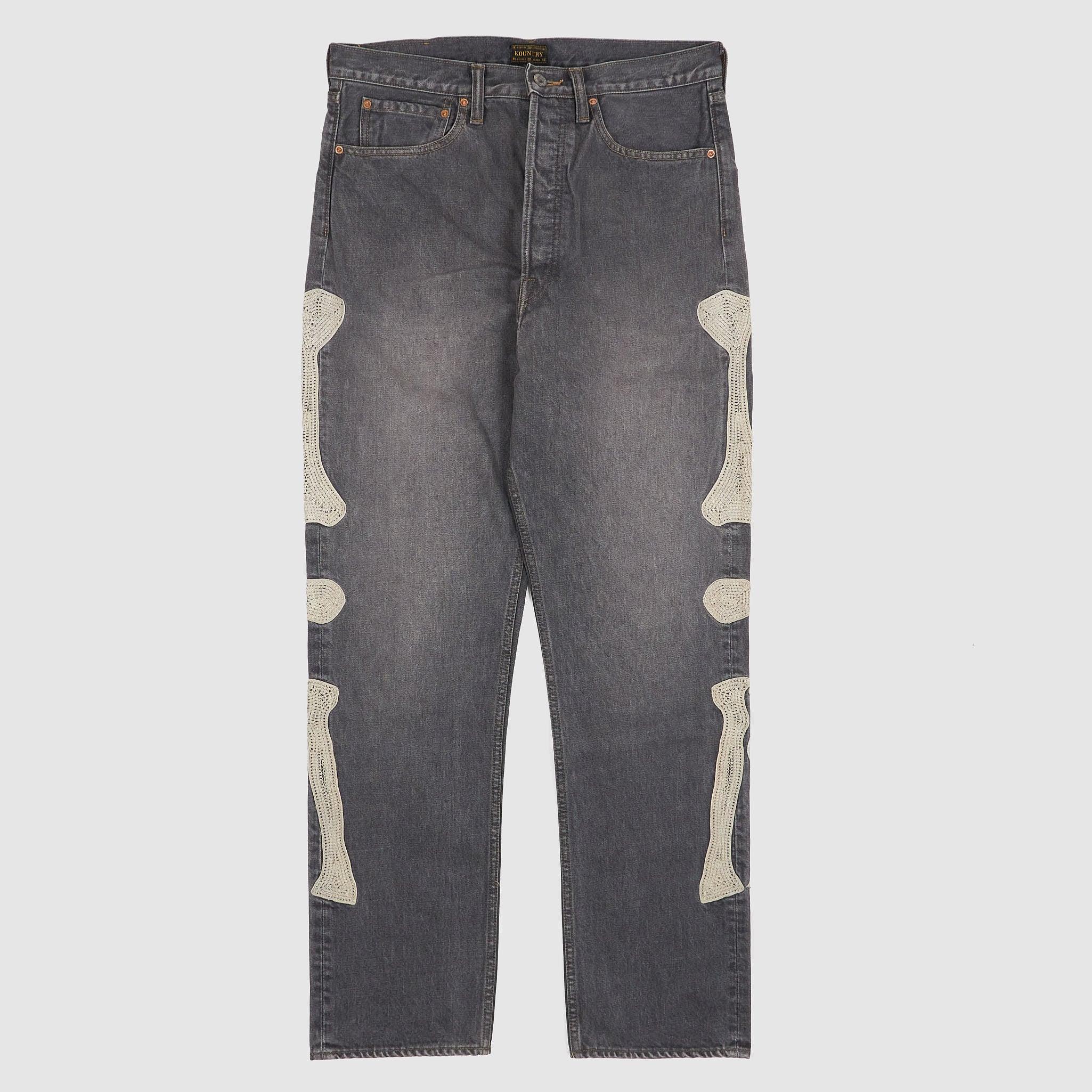 Kountry 14oz Black Skeleton Denim