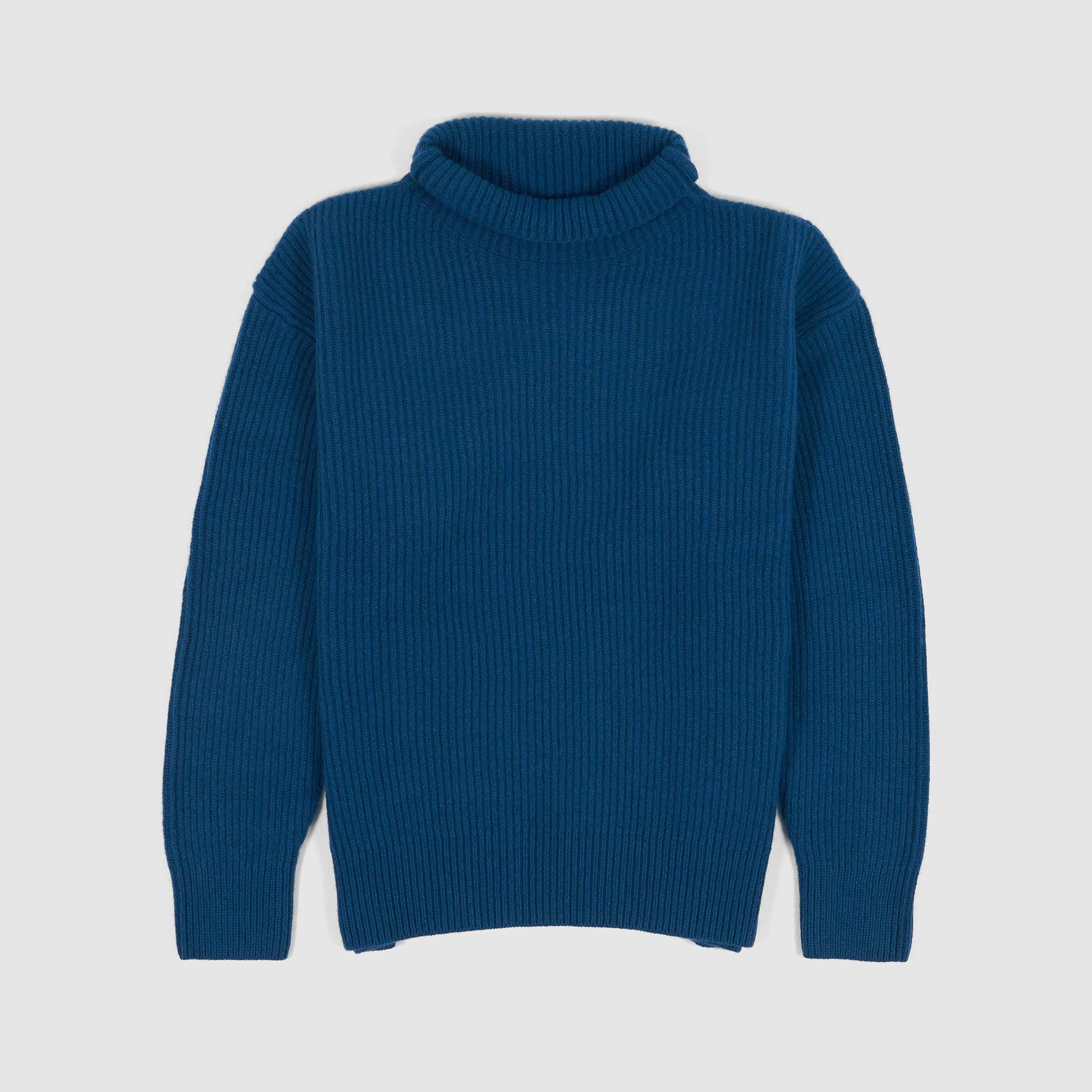 Ladies Mock-Neck Wool Jumper