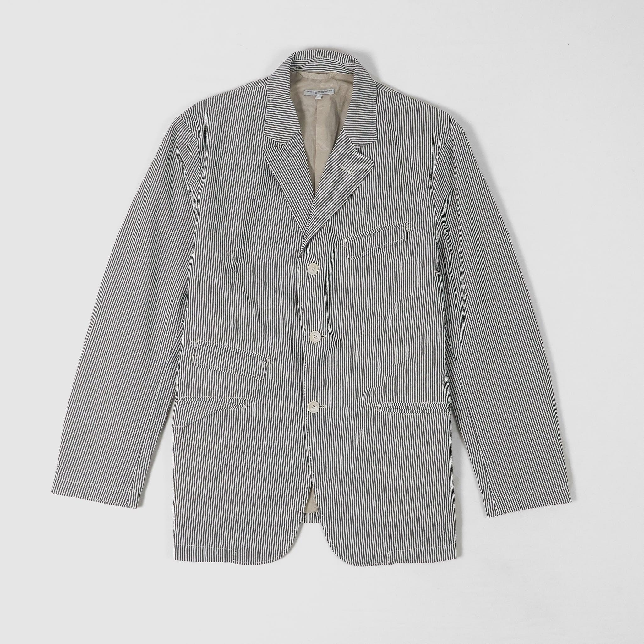 Engineered Garment Andover Seersucker Striped Blazer