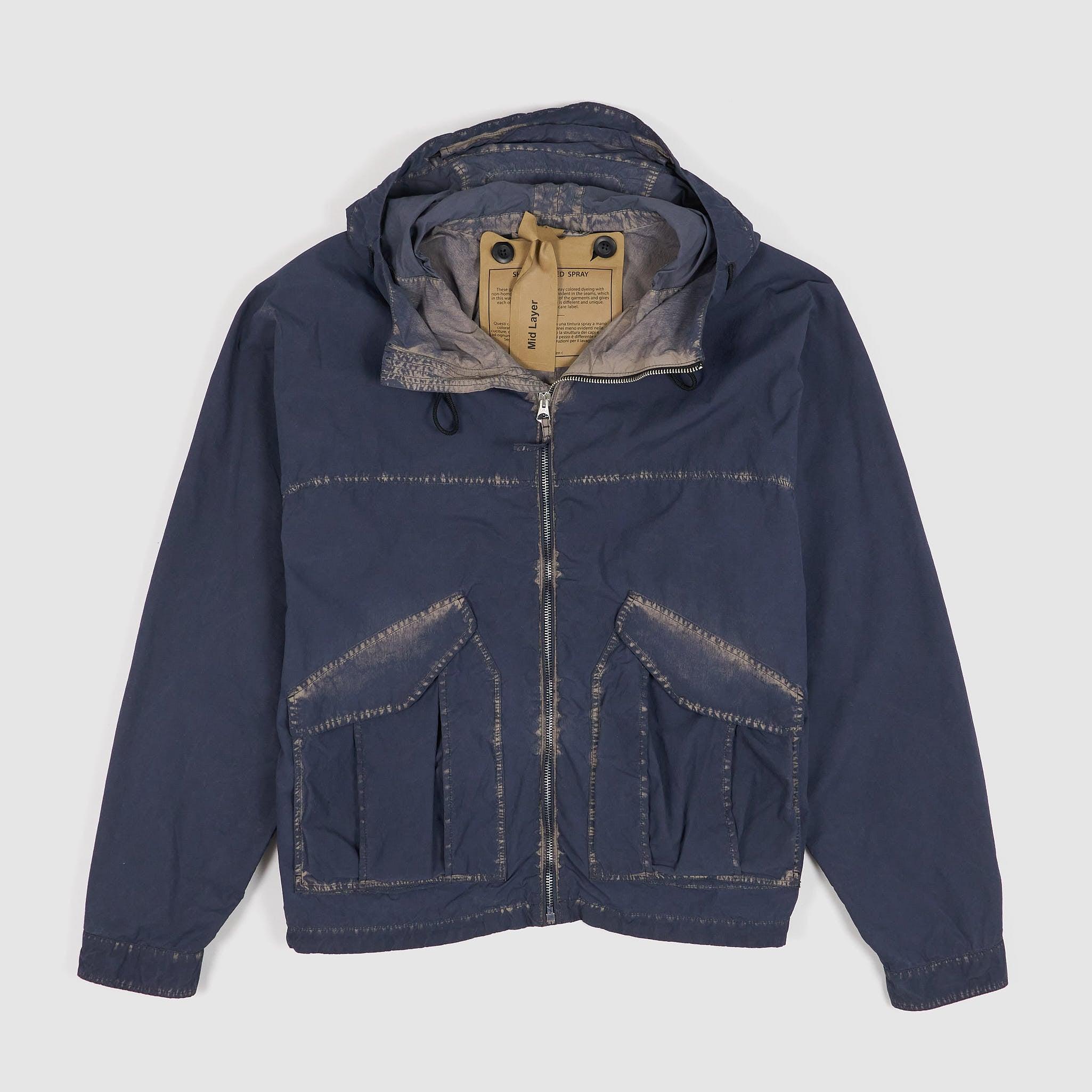 Faded Wind Breaker Hooded Jacket