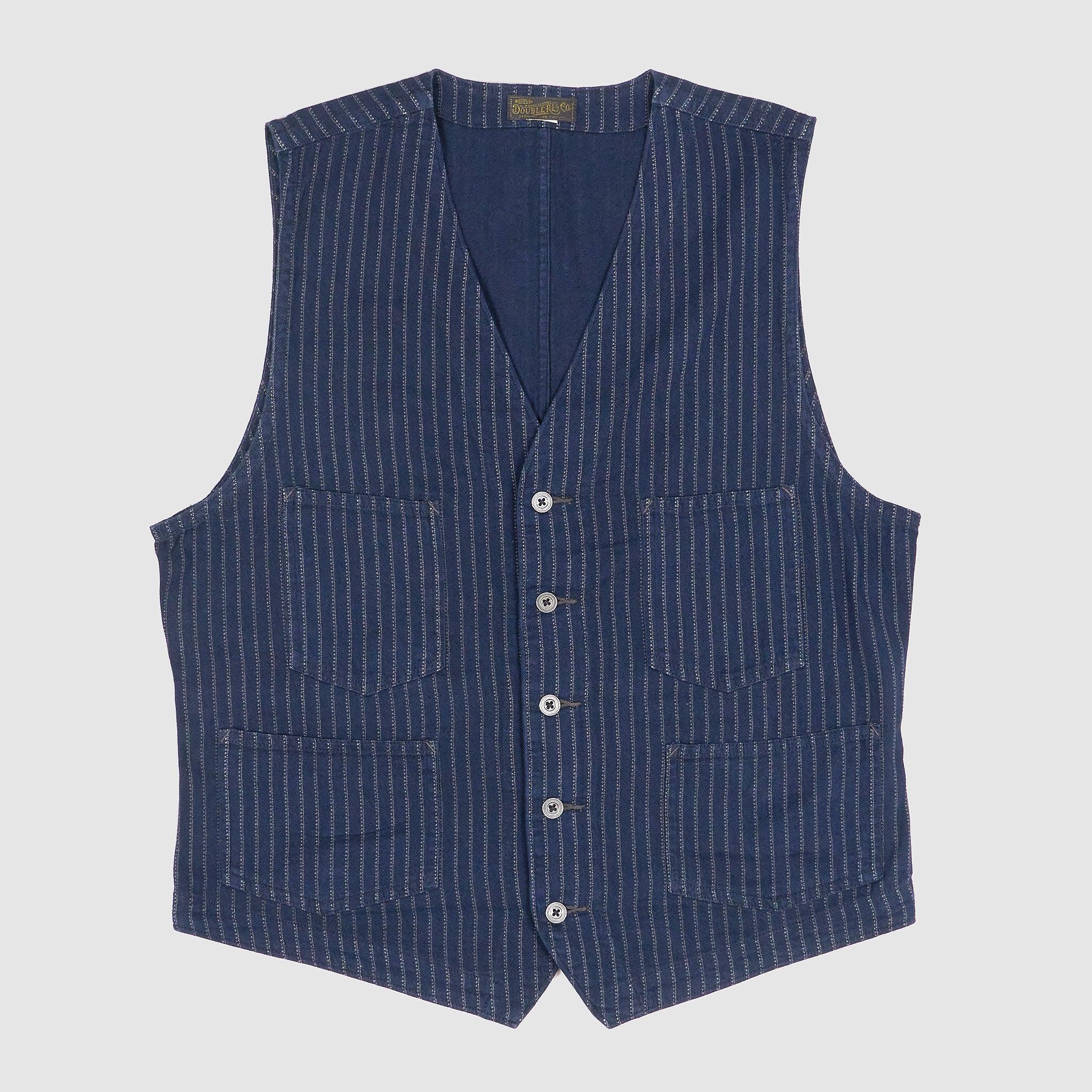 Indigo Striped Vest