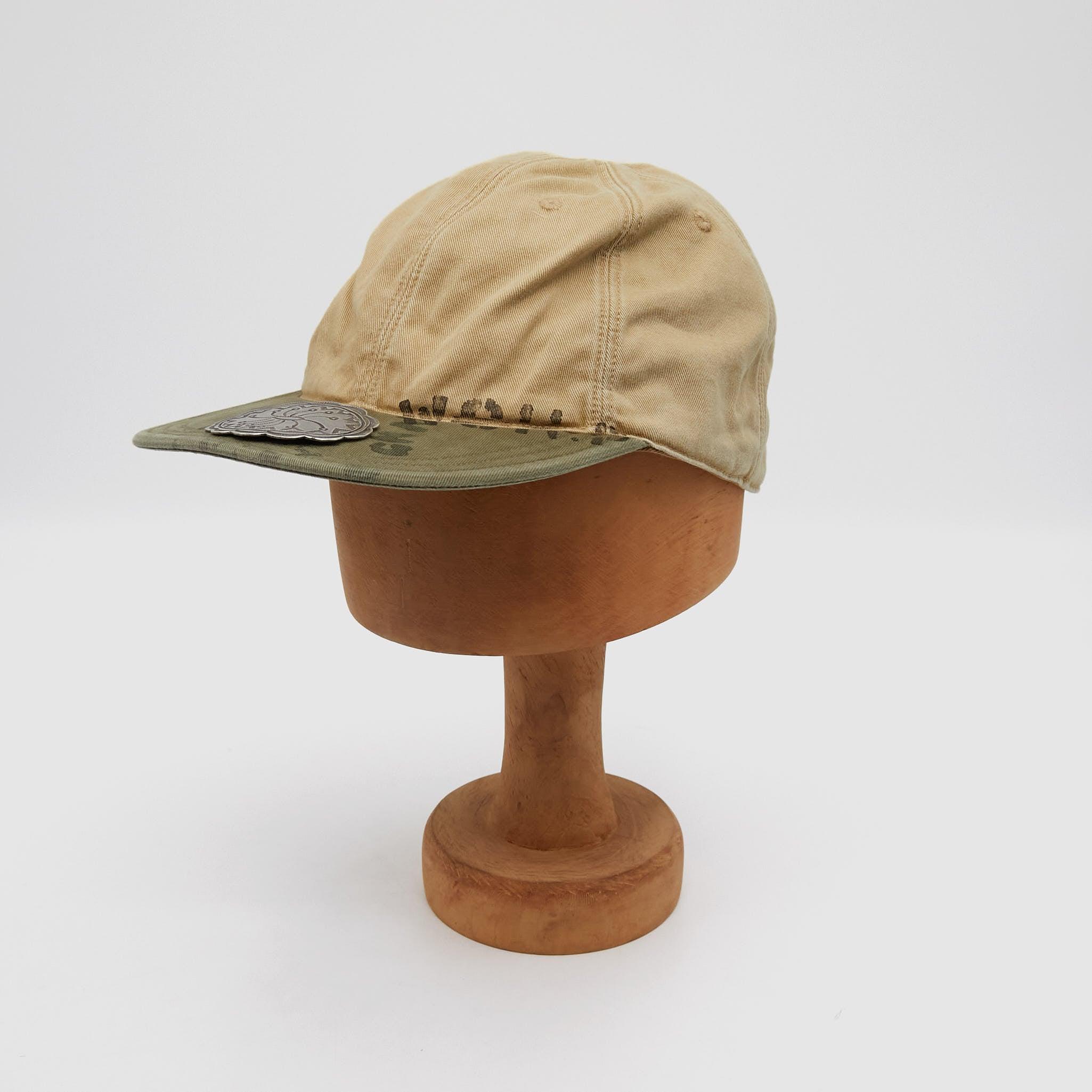 Removable Silver Concho Cotton Ball Cap
