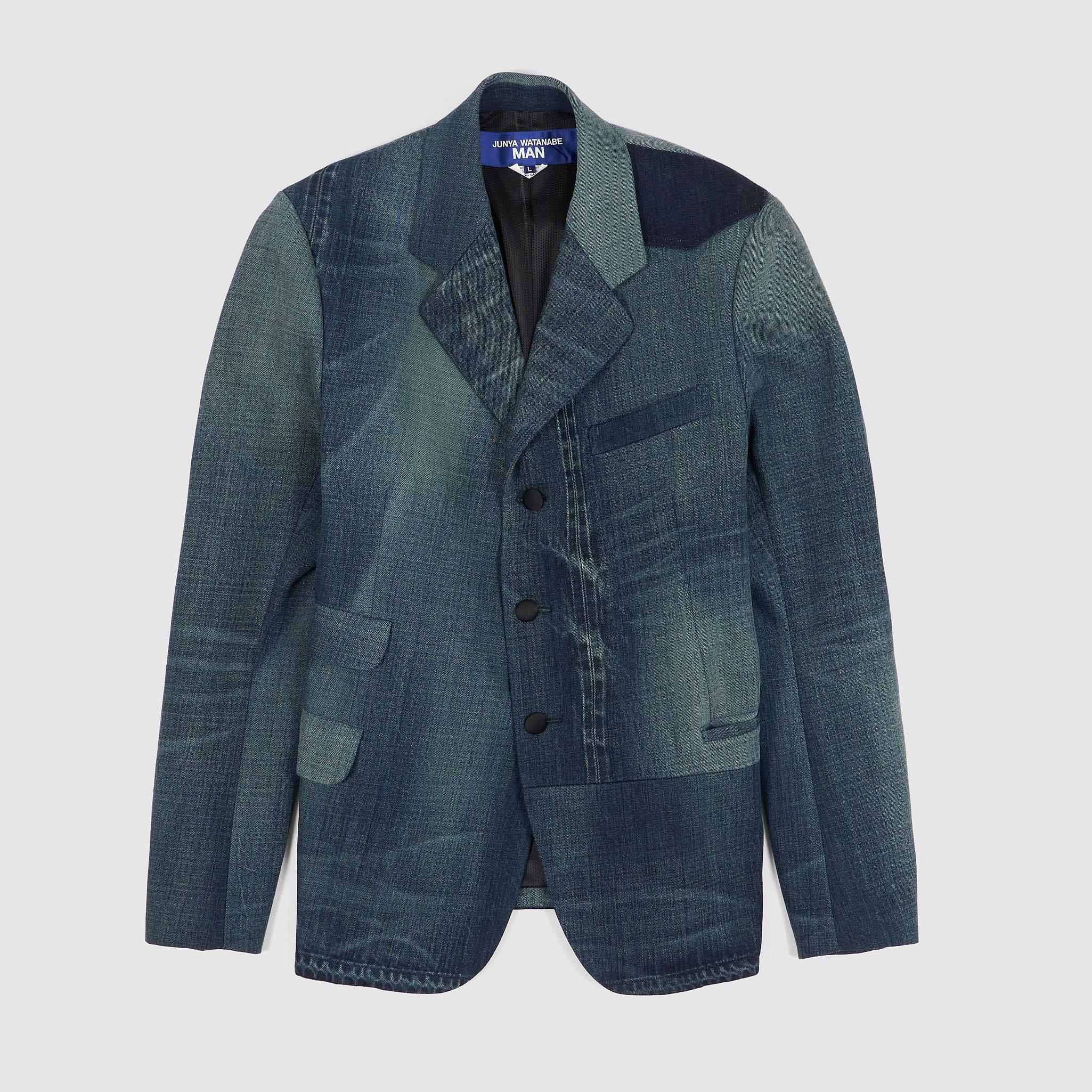 Patchwork Denim Blazer