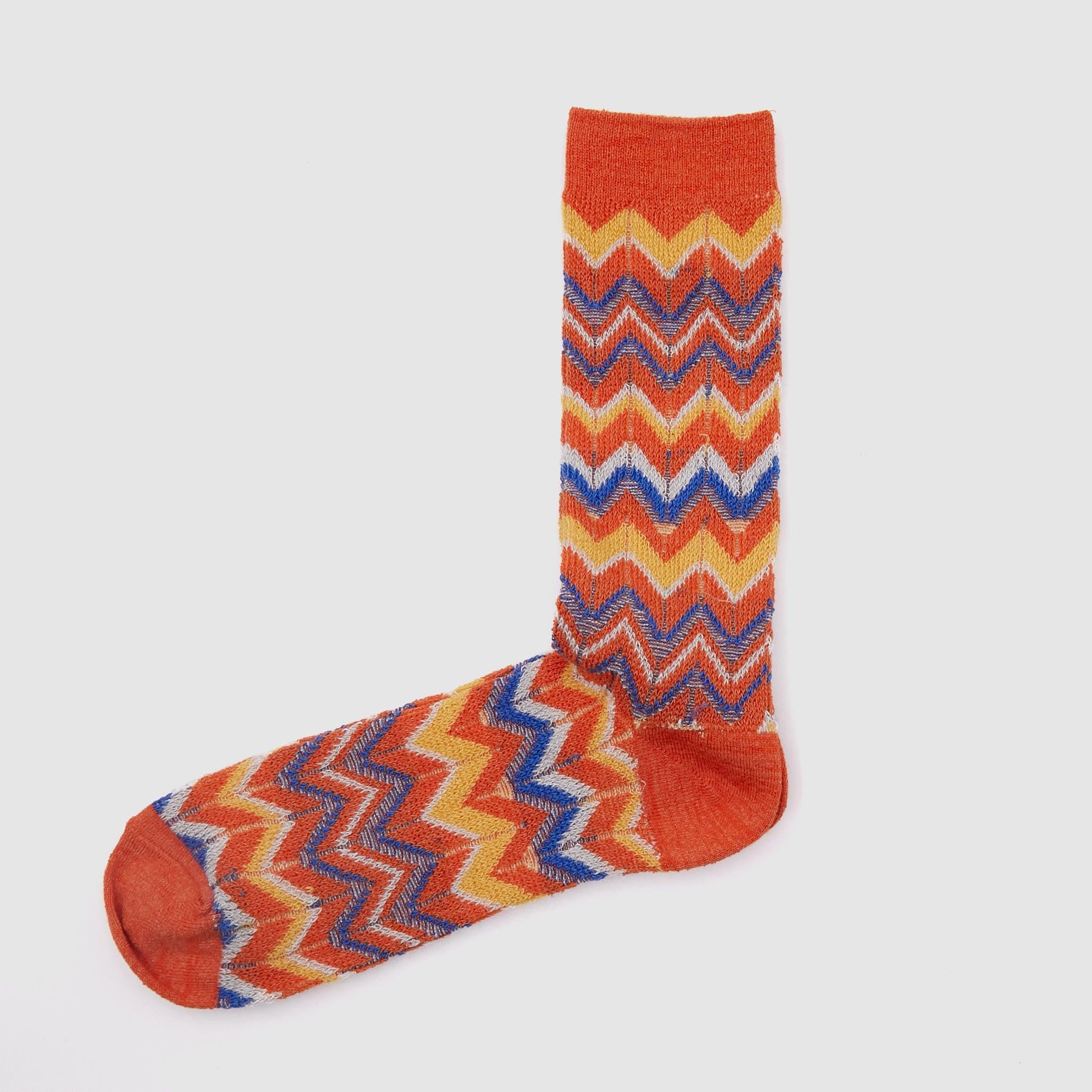 Modern Herringbone Crew Socks
