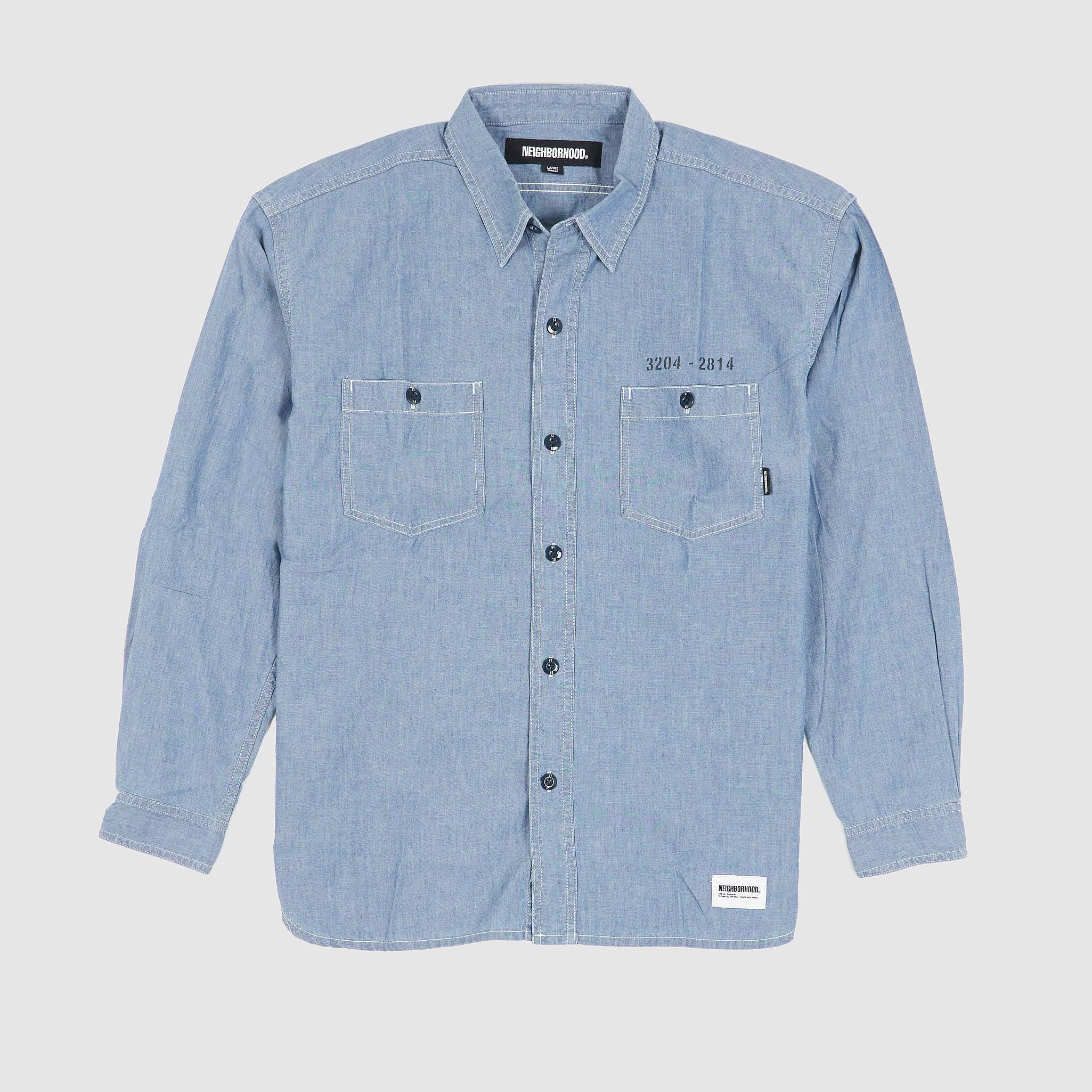 Printed Chambray Work Overshirt