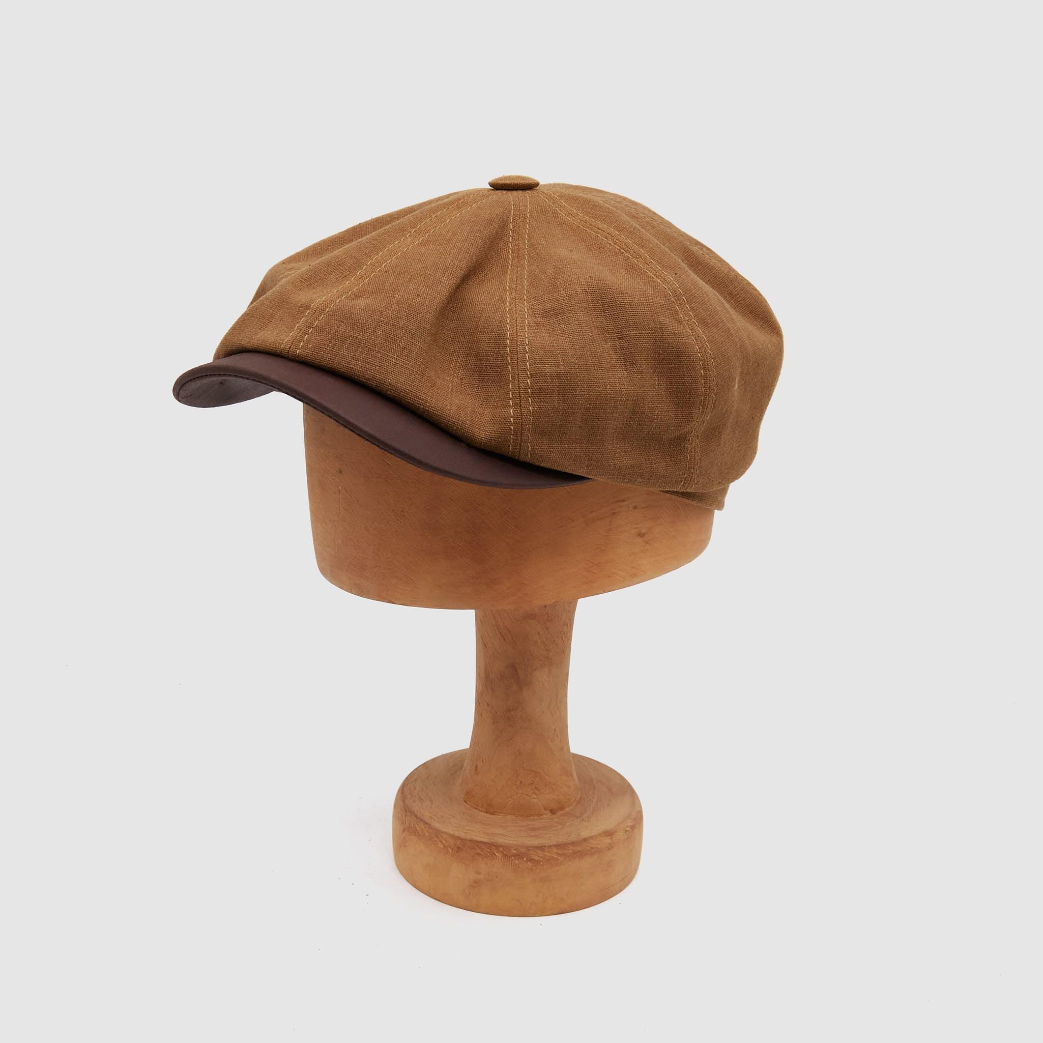 Waxed Cotton Linen Cap