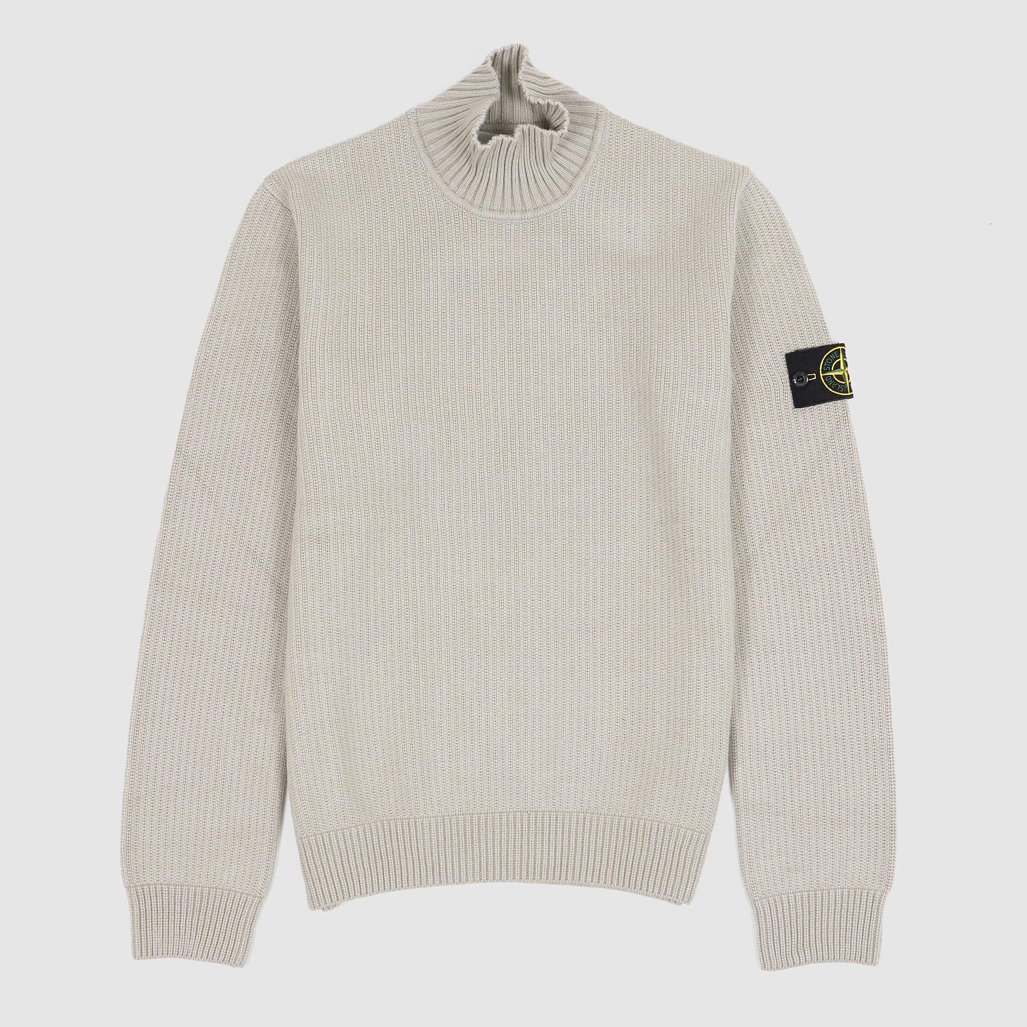 Knitted Turtle Neck Stretch Cotton Jumper