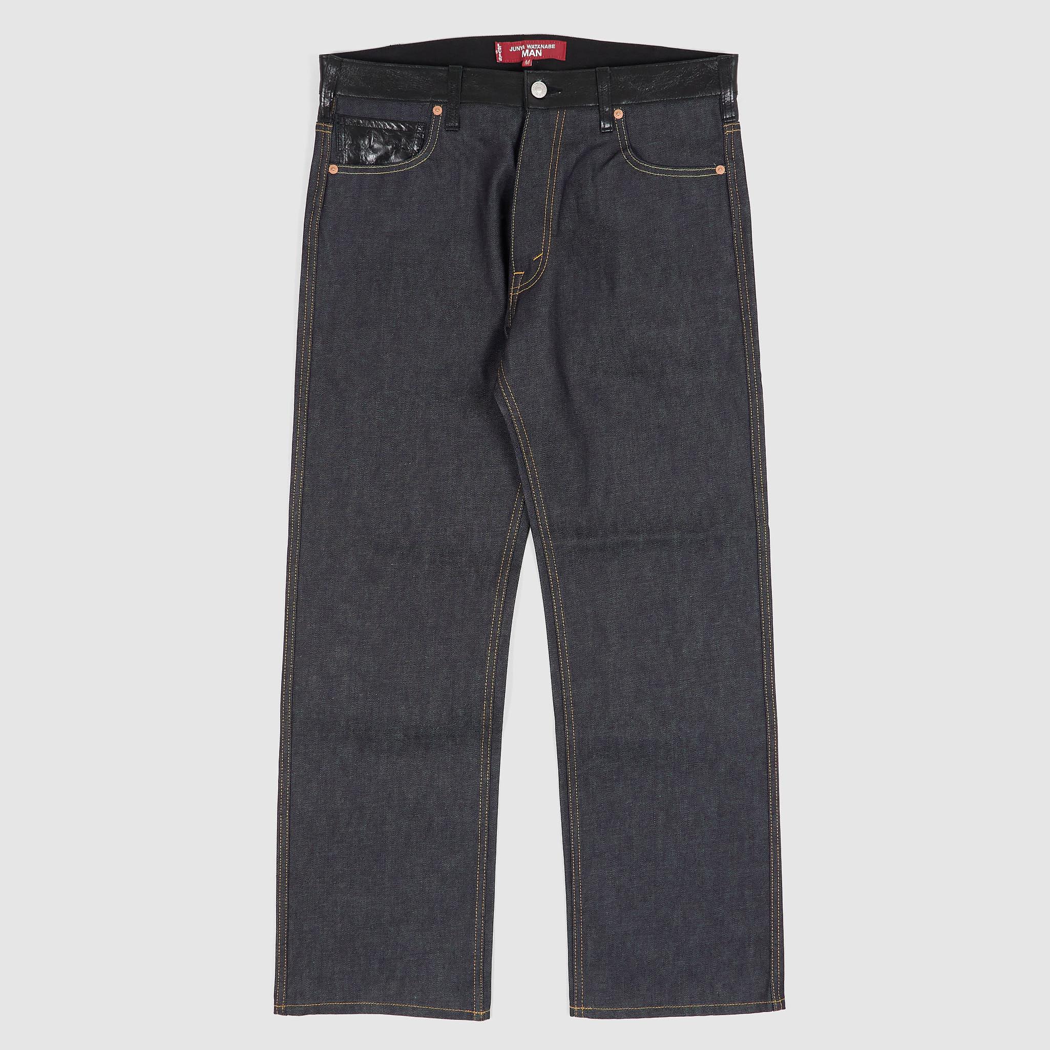x Levi's® 5P Straight Leg Jeans with Leather Applications