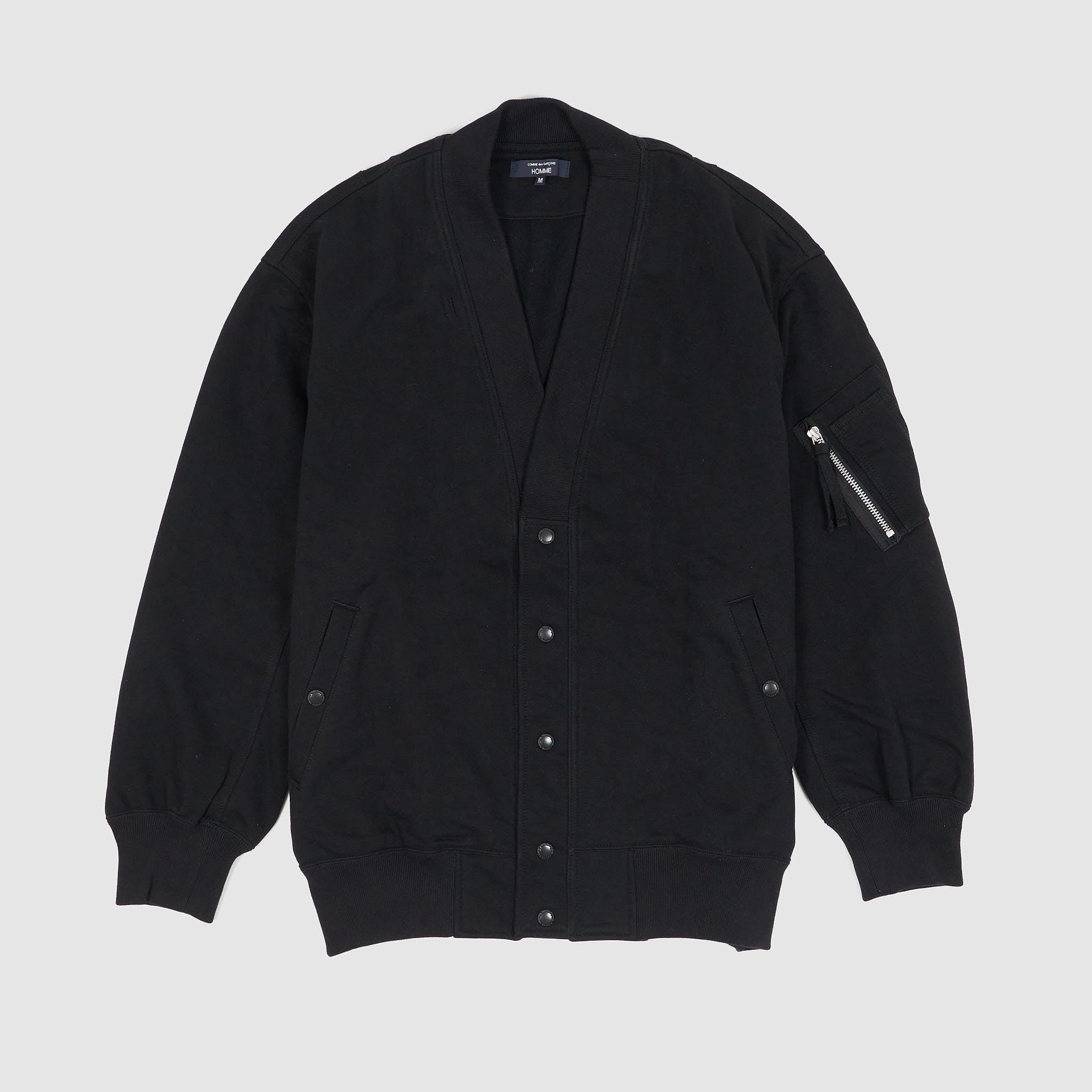 Comme Des Garçons Homme Heavy Jersey Bomber Cardigan