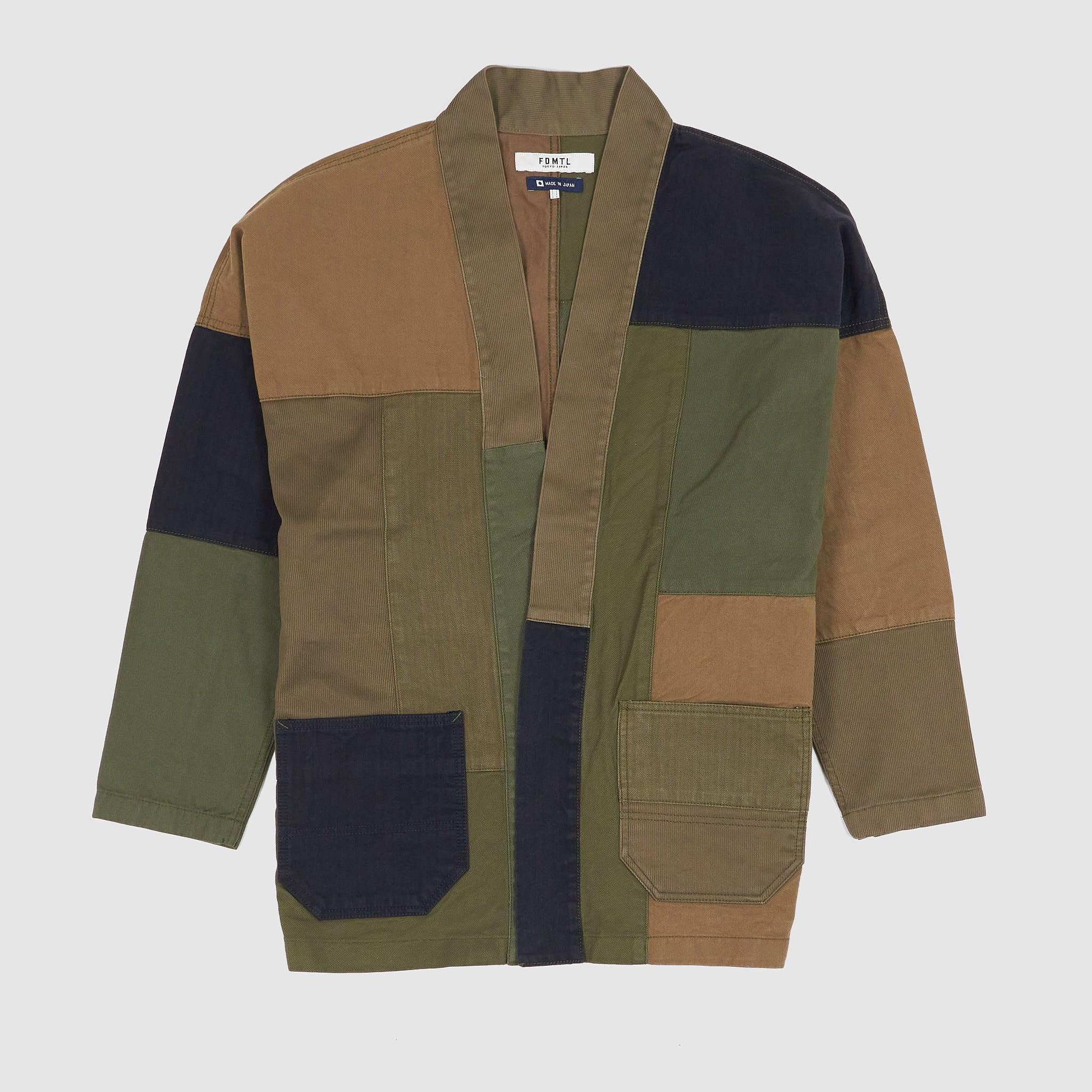 Rinsed Military Patchwork Haori Jacket