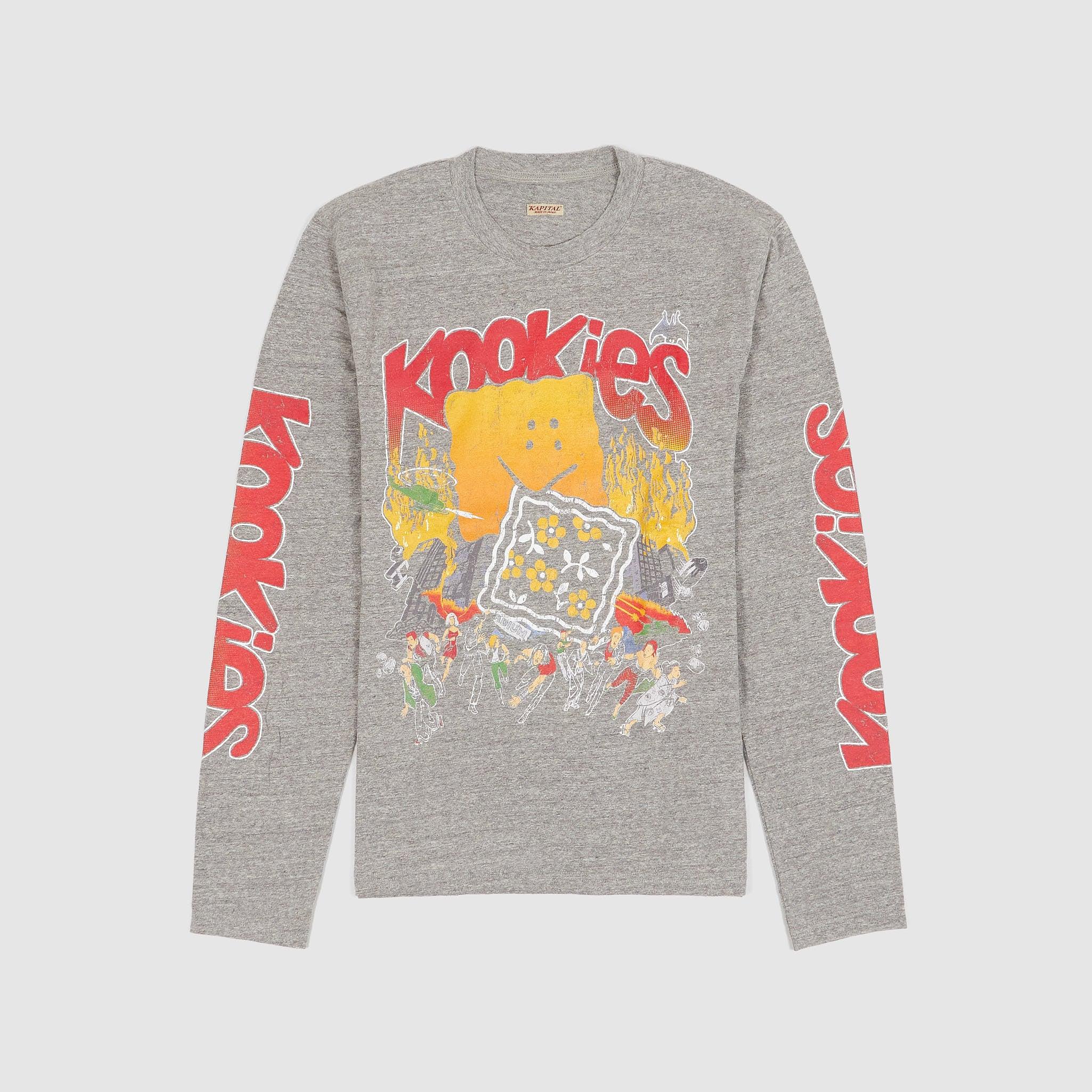 Buster Peckish Kookies Crew Neck Long Sleeve T-Shirt