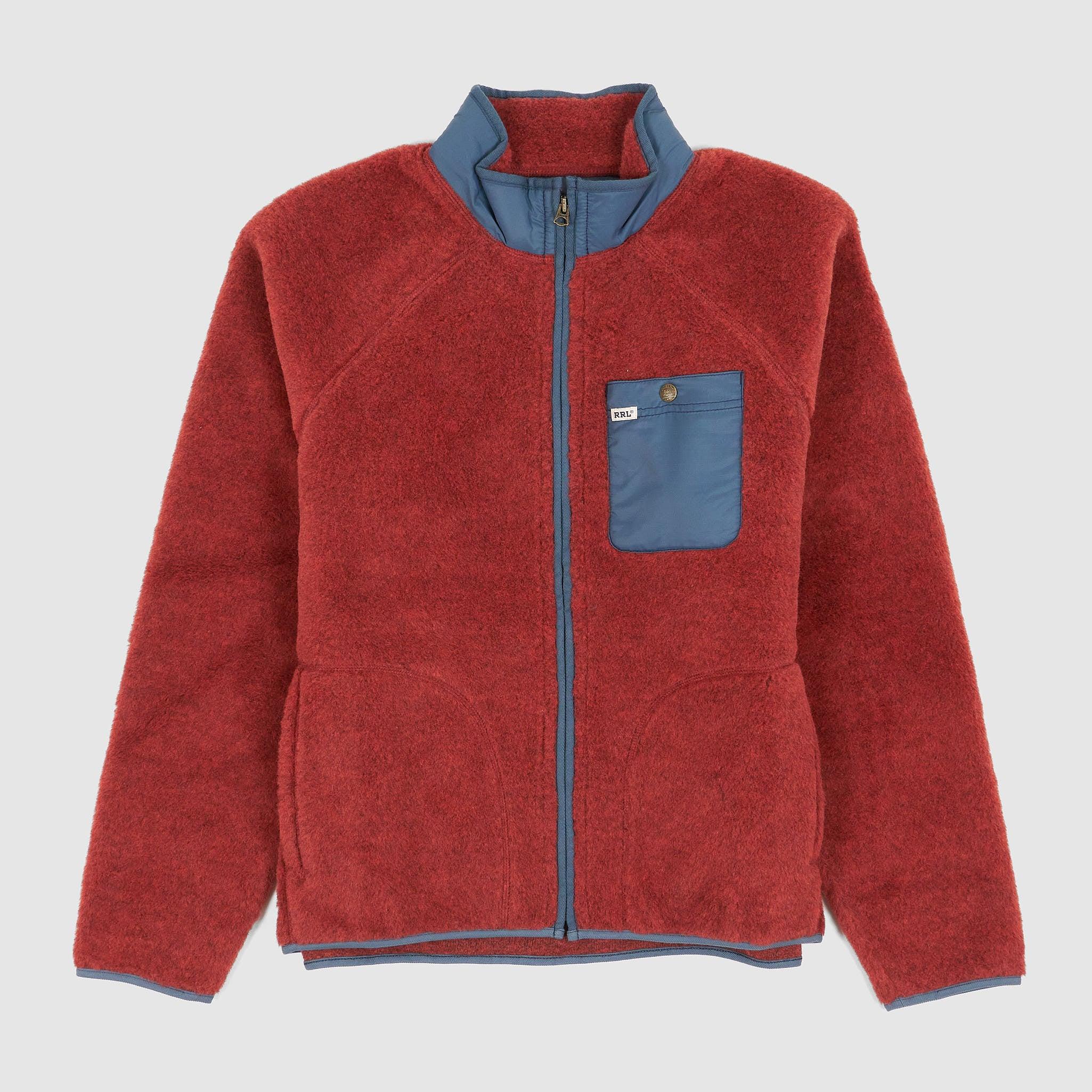 Wool Blend Pile Fleece Jacket