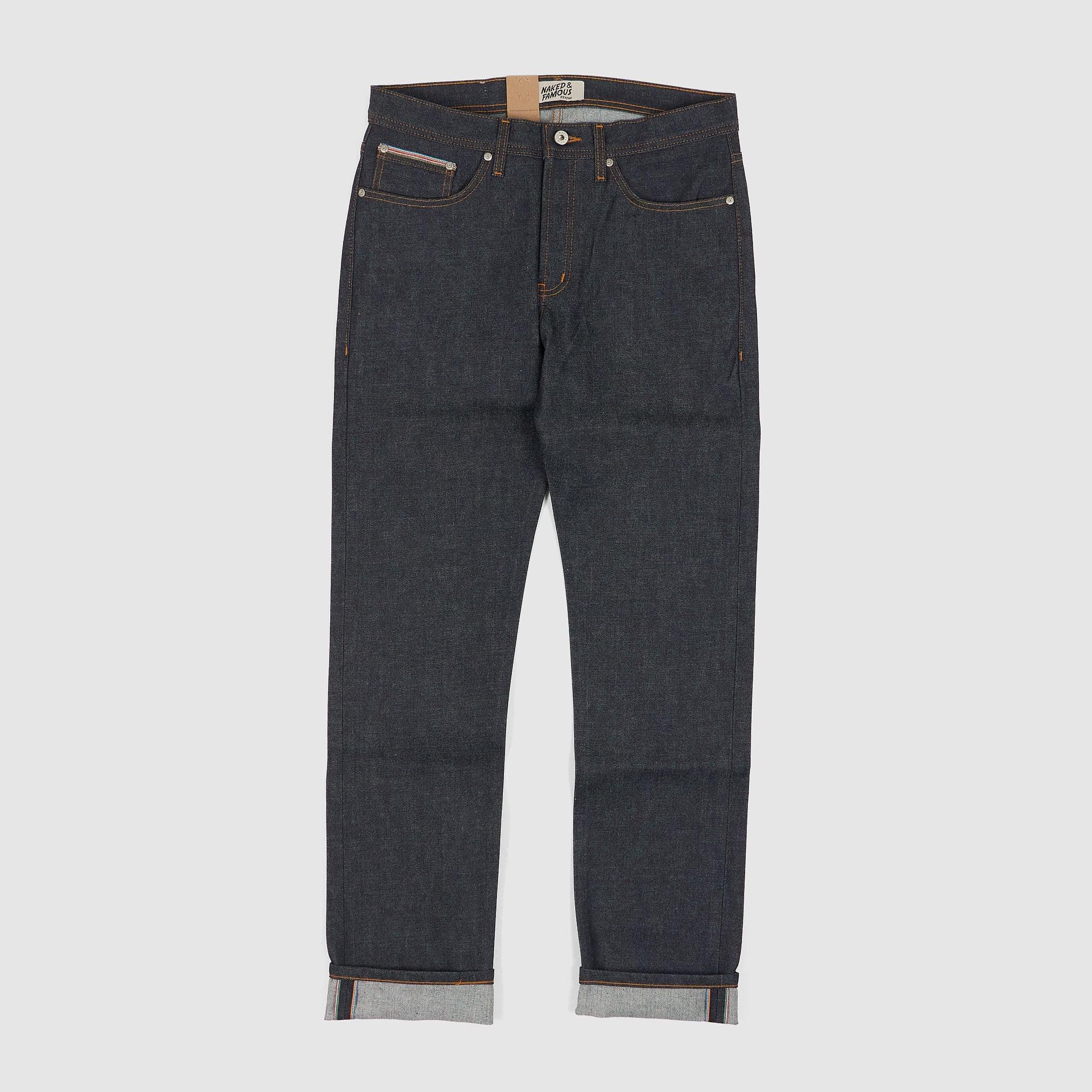Naked & Famous "Dia De Los Muertos" Weird Guy Denim