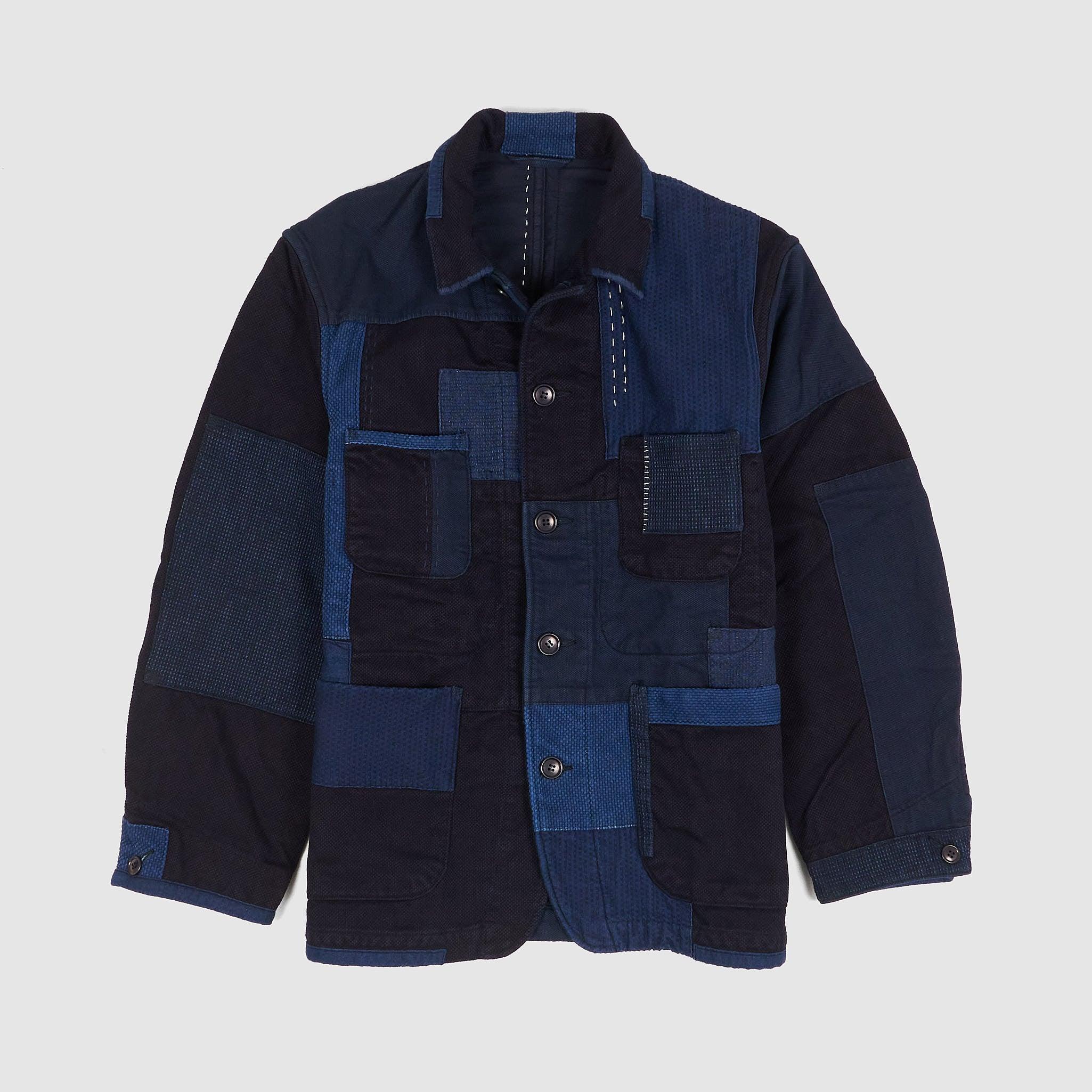 Indigo Sashiko  Coverall Blazer Jacket