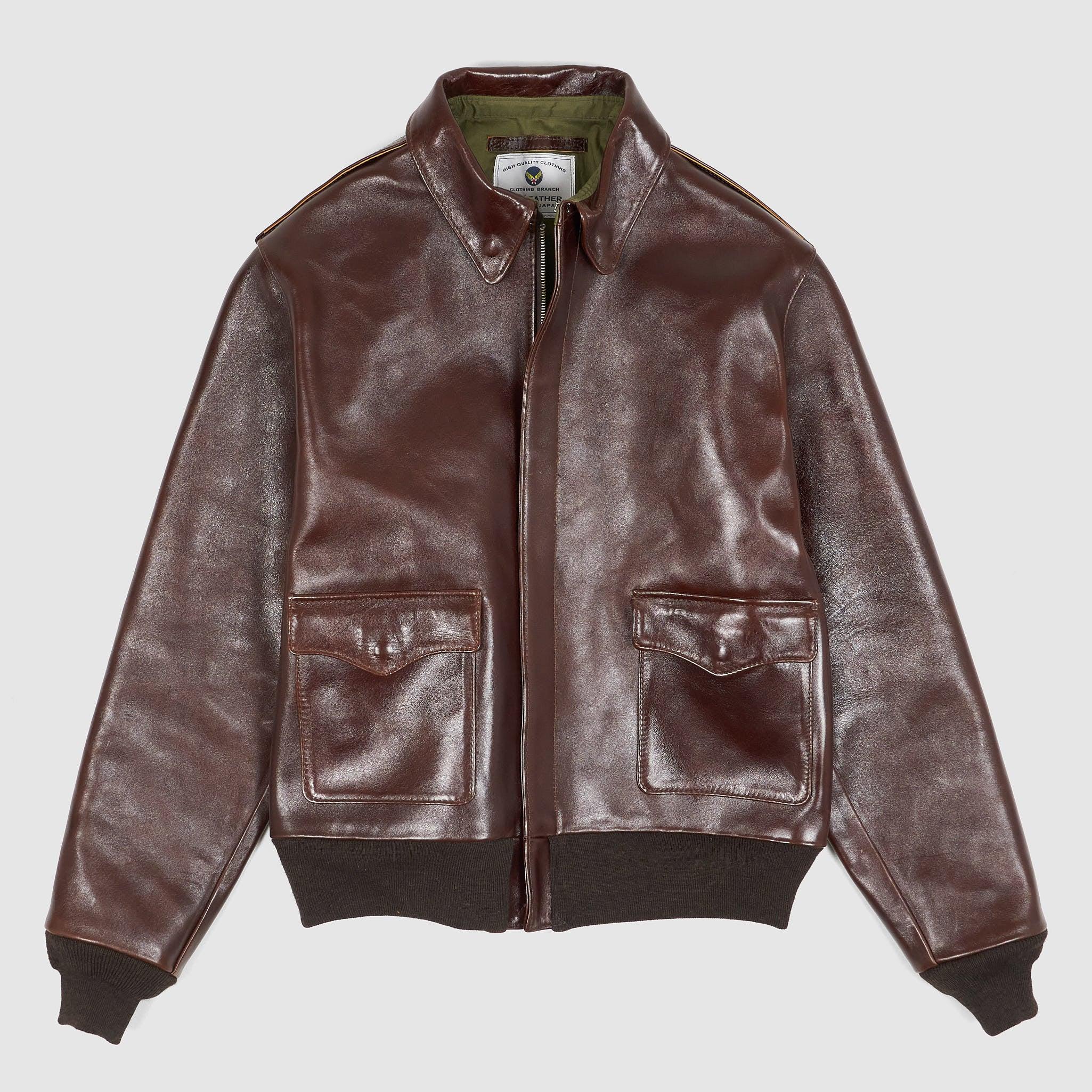 A-2 Vegetable Tanned Horse Leather Jacket