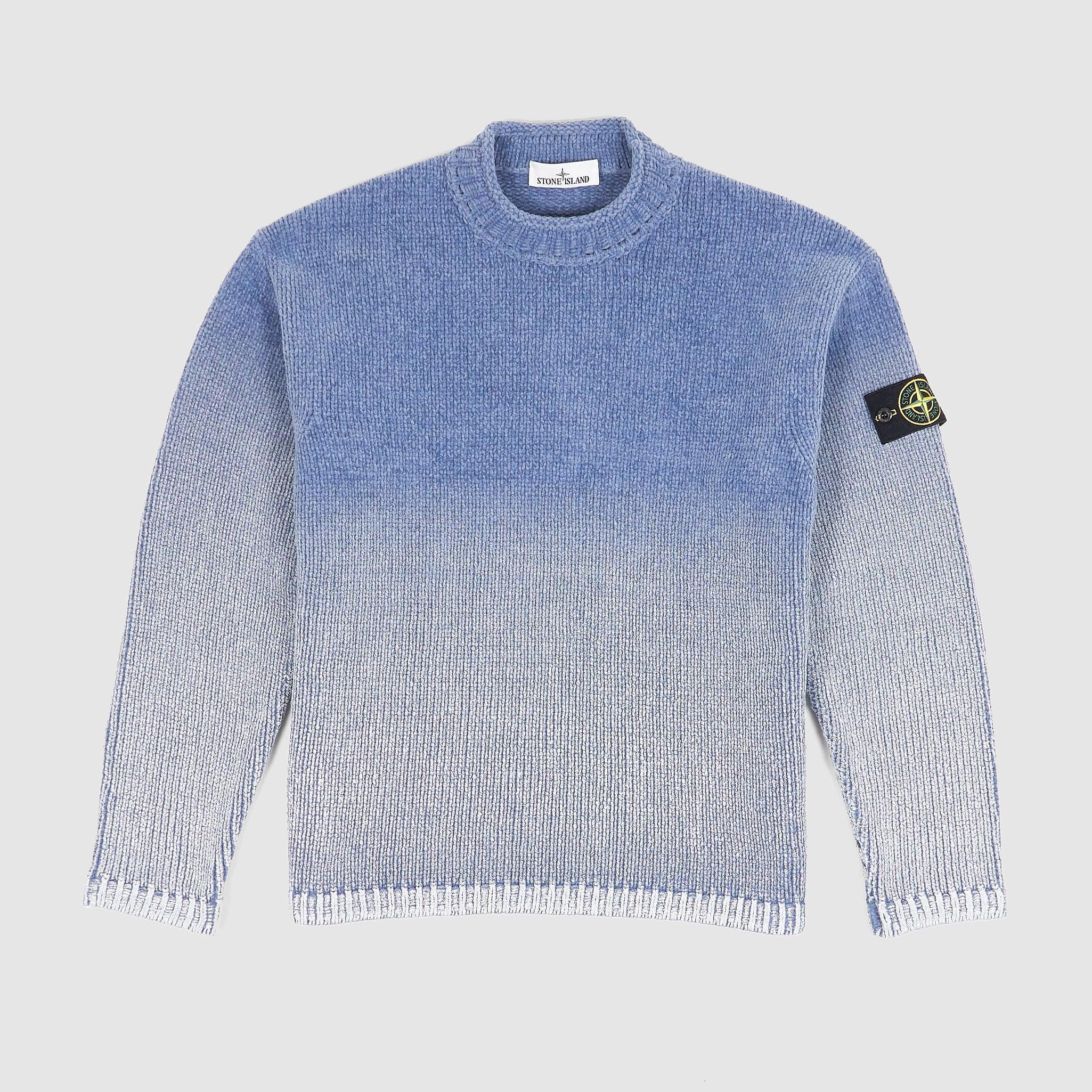 Sprayed Knitted Chenille Turtle Neck Jumper