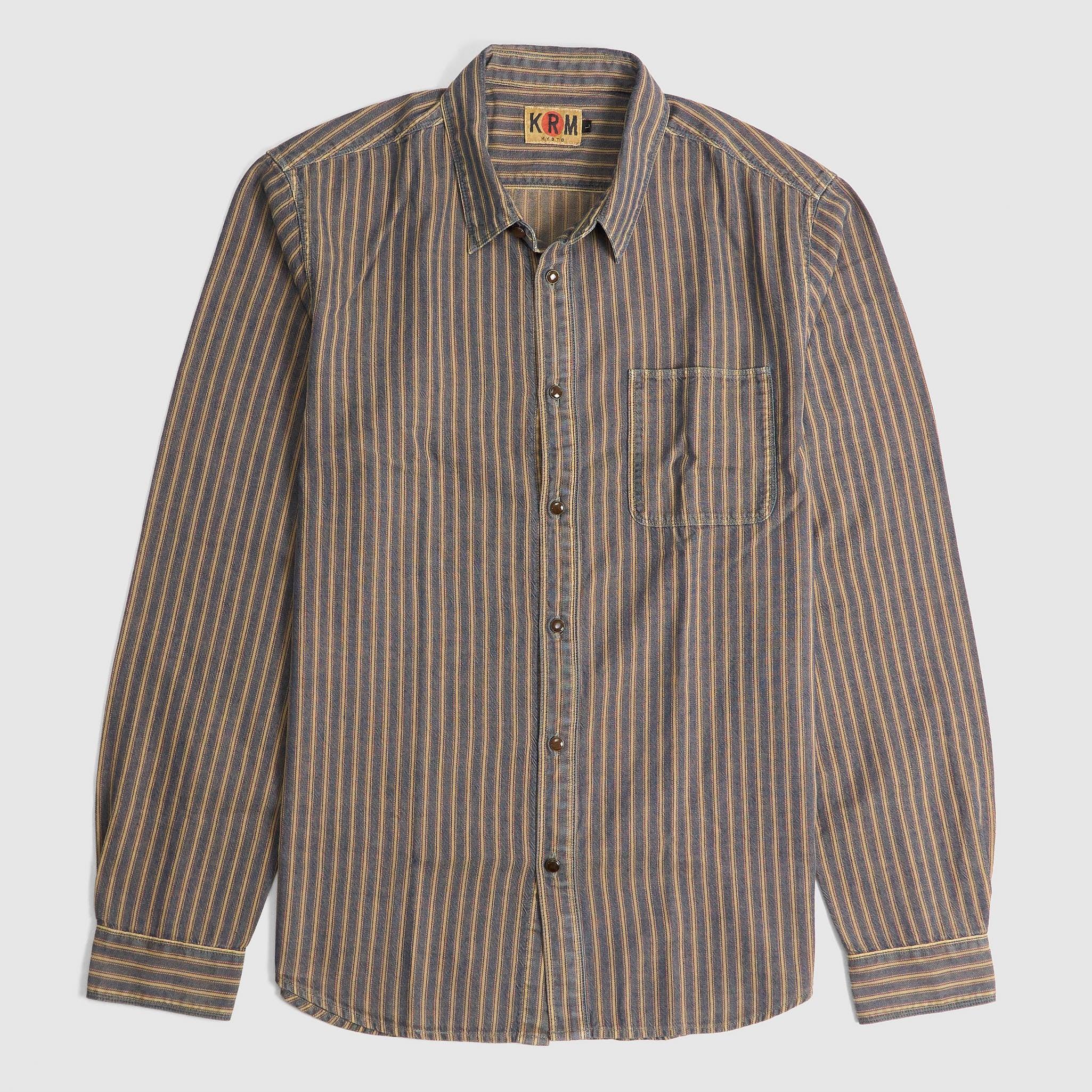 KRM Nostalgic Stripe Indigo Shirt