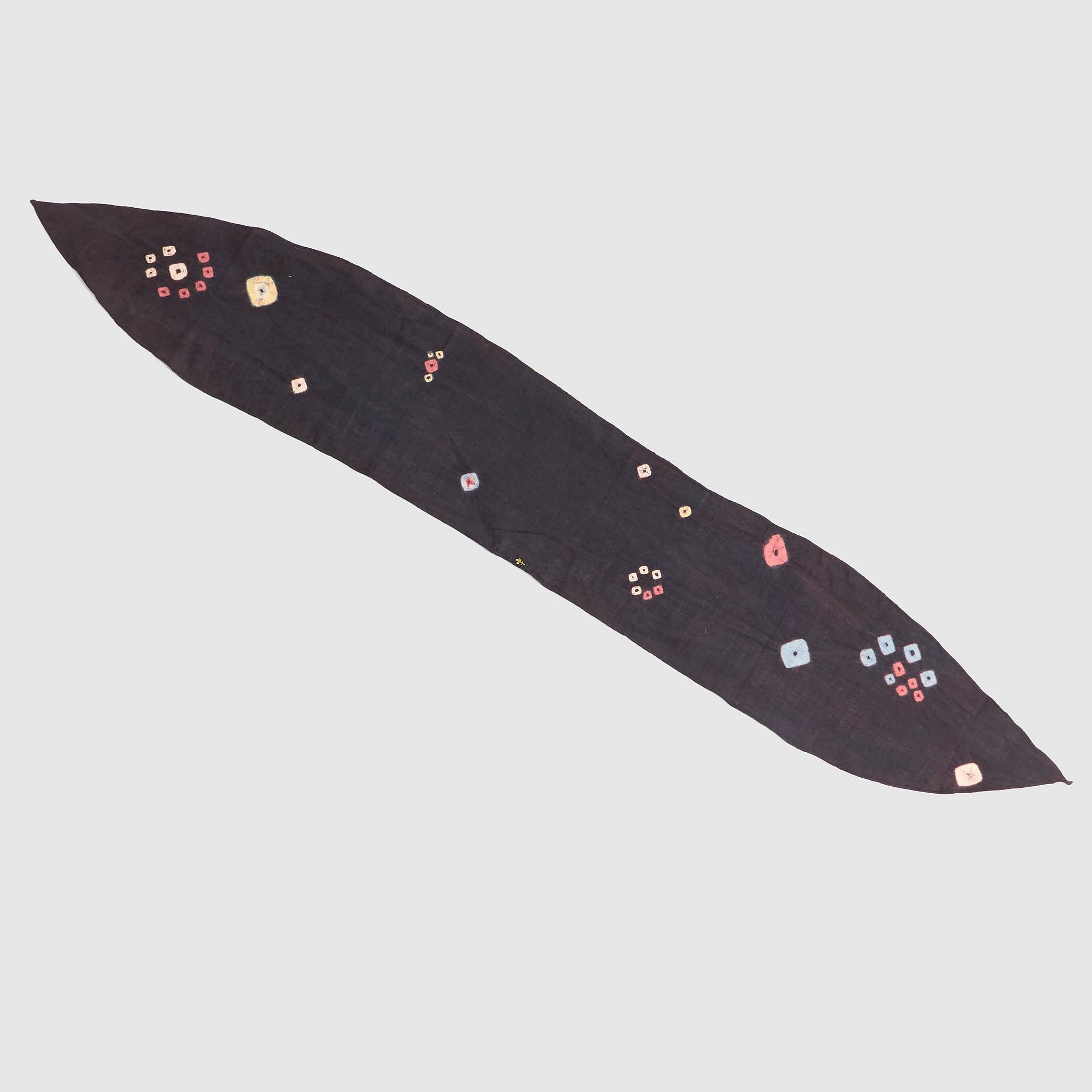 Black Batique Stripe Bandana